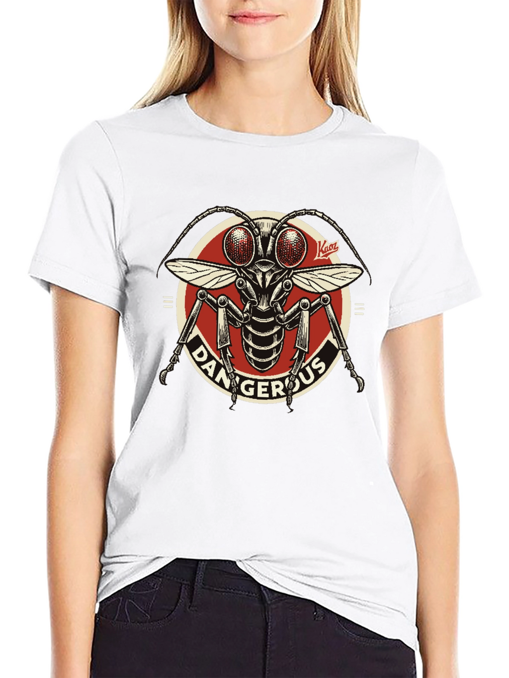 Dangerous Insect Graphic T-Shirt - Black