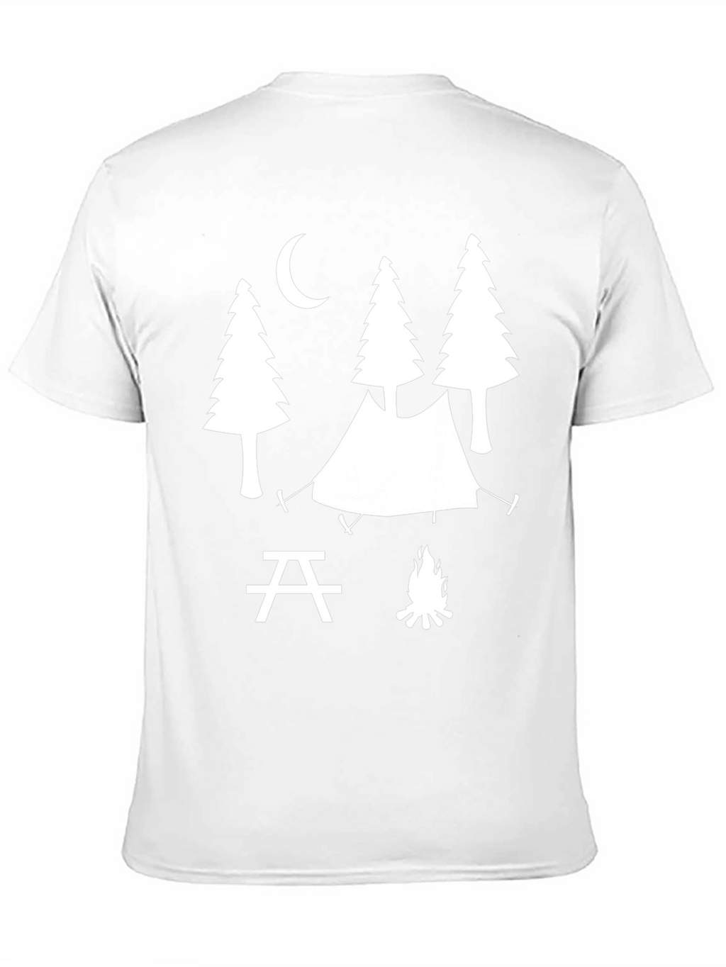 Camping Scene Graphic Tee - Outdoor Adventure Shirt