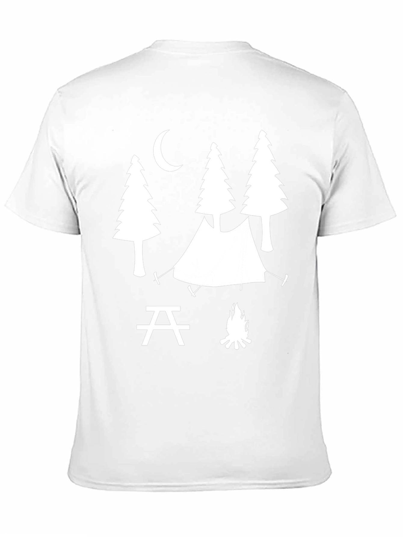 Camping Scene Graphic Tee - Outdoor Adventure Shirt