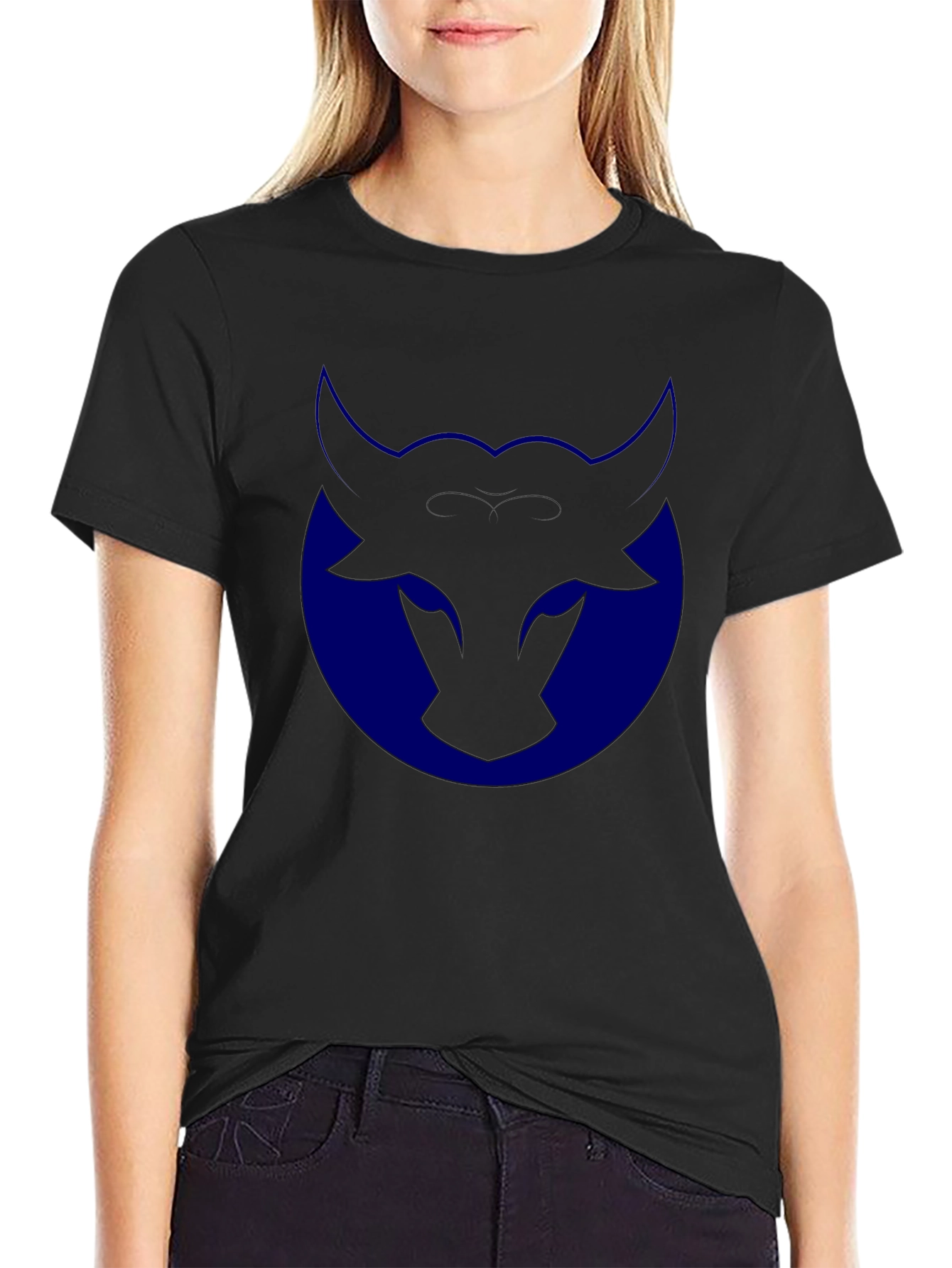 Bull Logo Tee - Mens Black Graphic T-Shirt