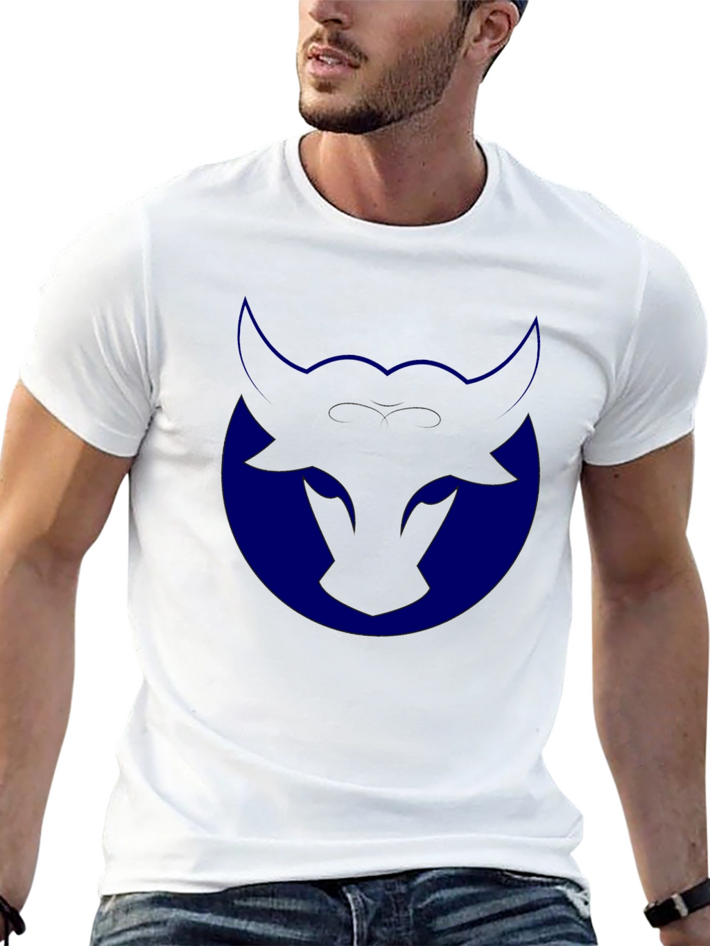 Bull Logo Tee - Mens Black Graphic T-Shirt