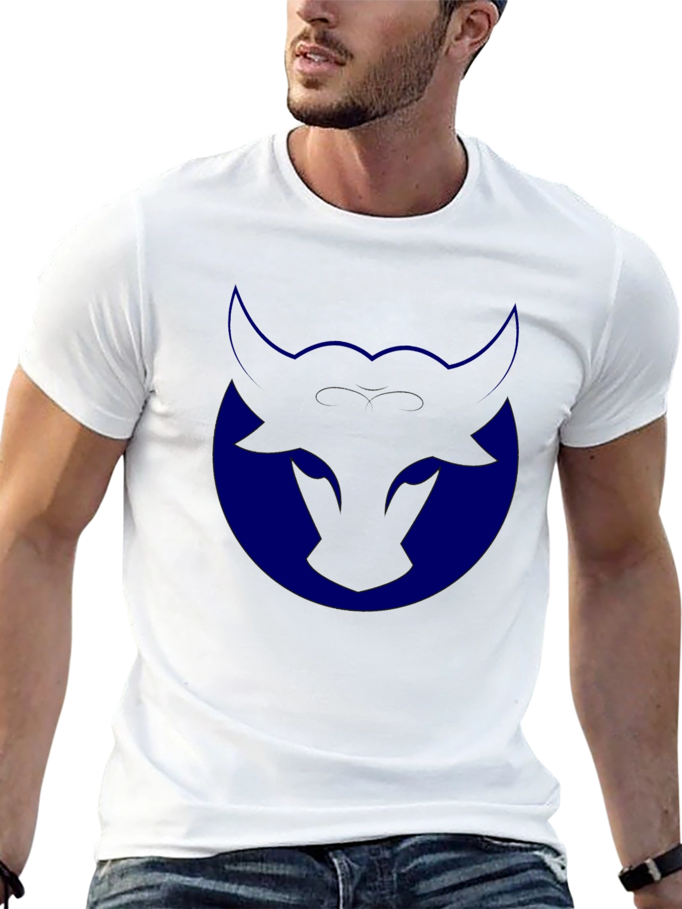 Bull Logo Tee - Mens Black Graphic T-Shirt