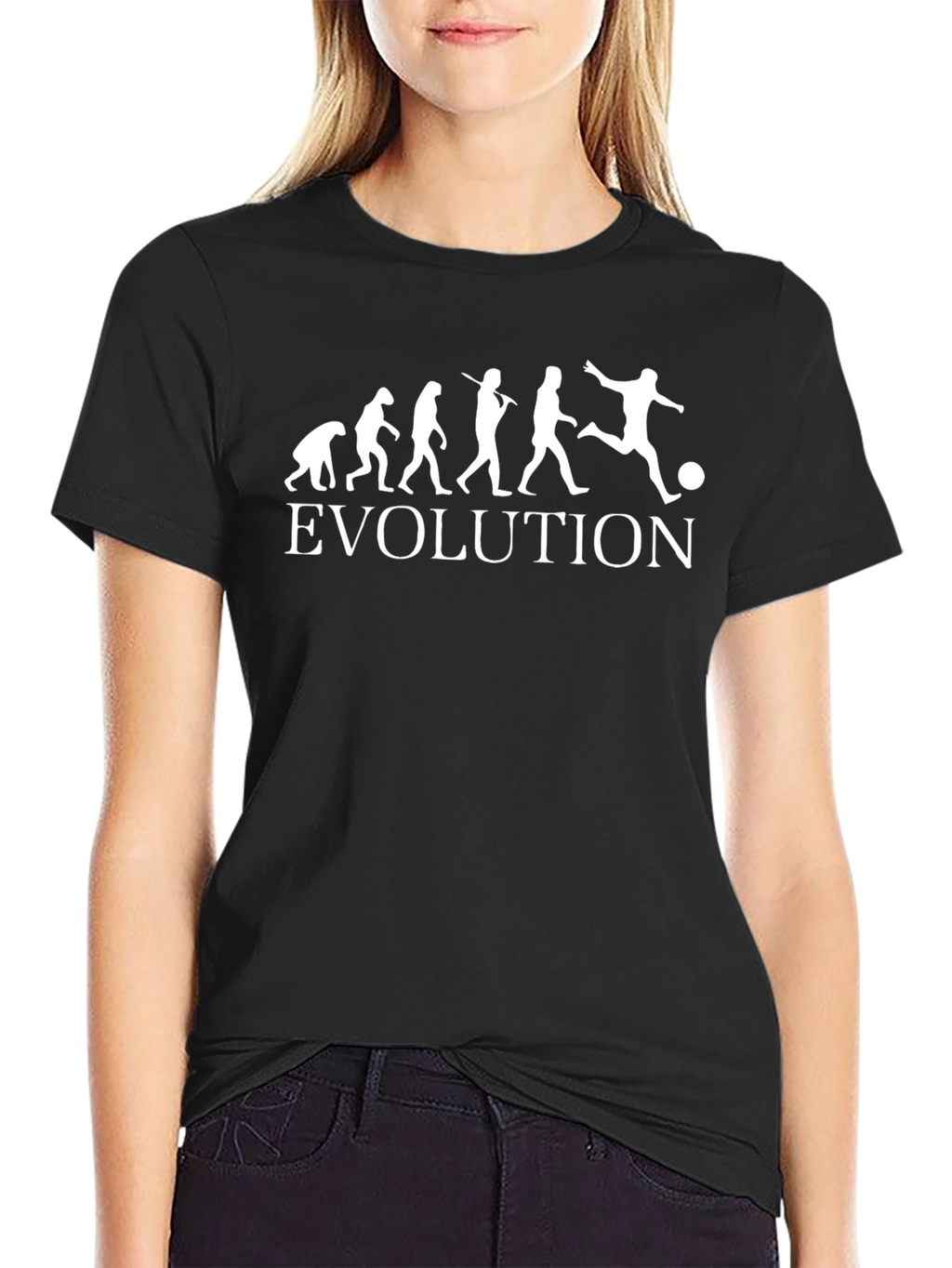 Evolution of Soccer T-Shirt - Black