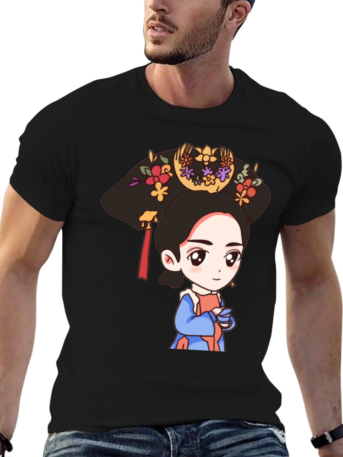 Cute Cartoon Empress T-Shirt - Unique Graphic Tee