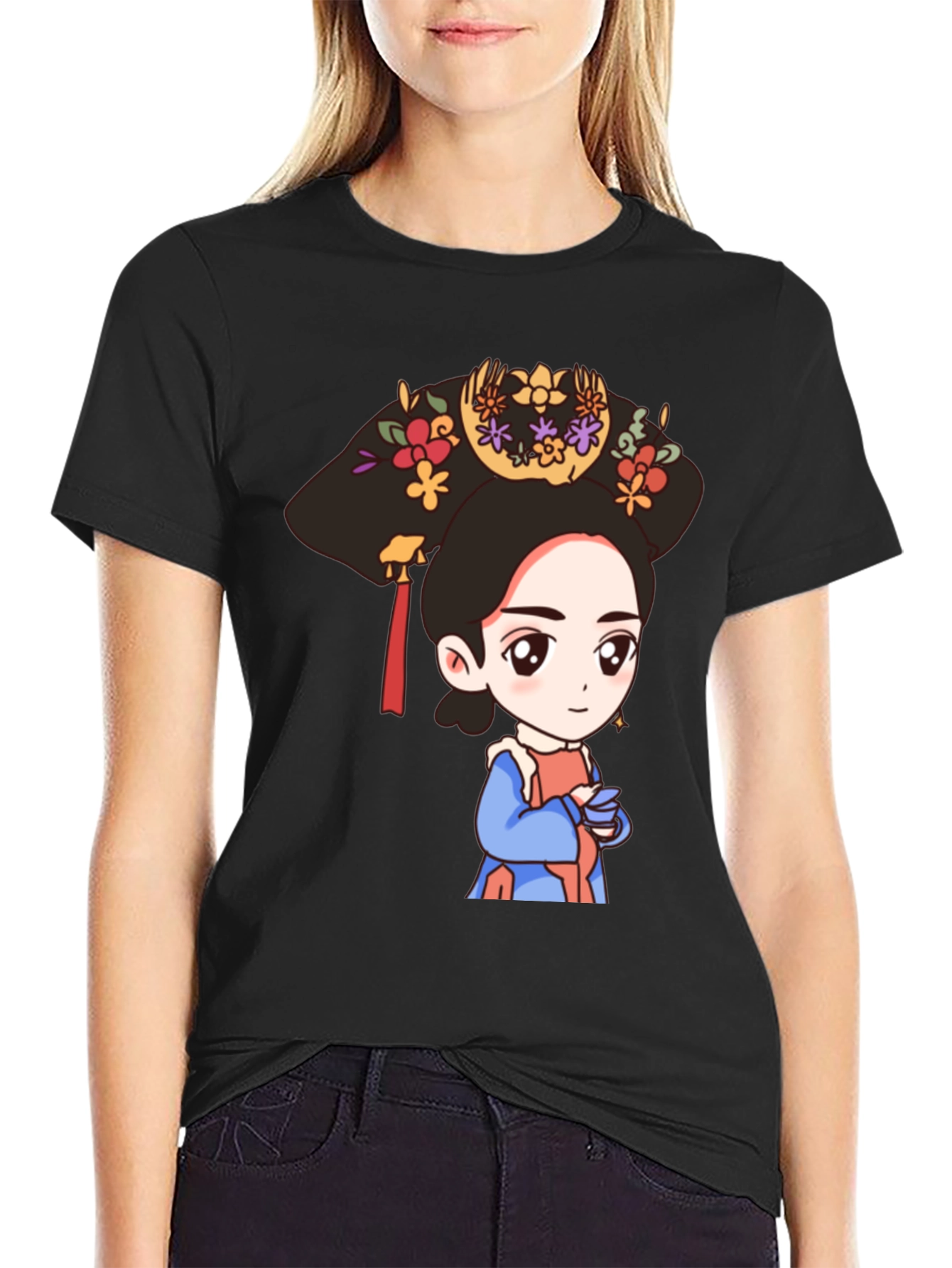 Cute Cartoon Empress T-Shirt - Unique Graphic Tee