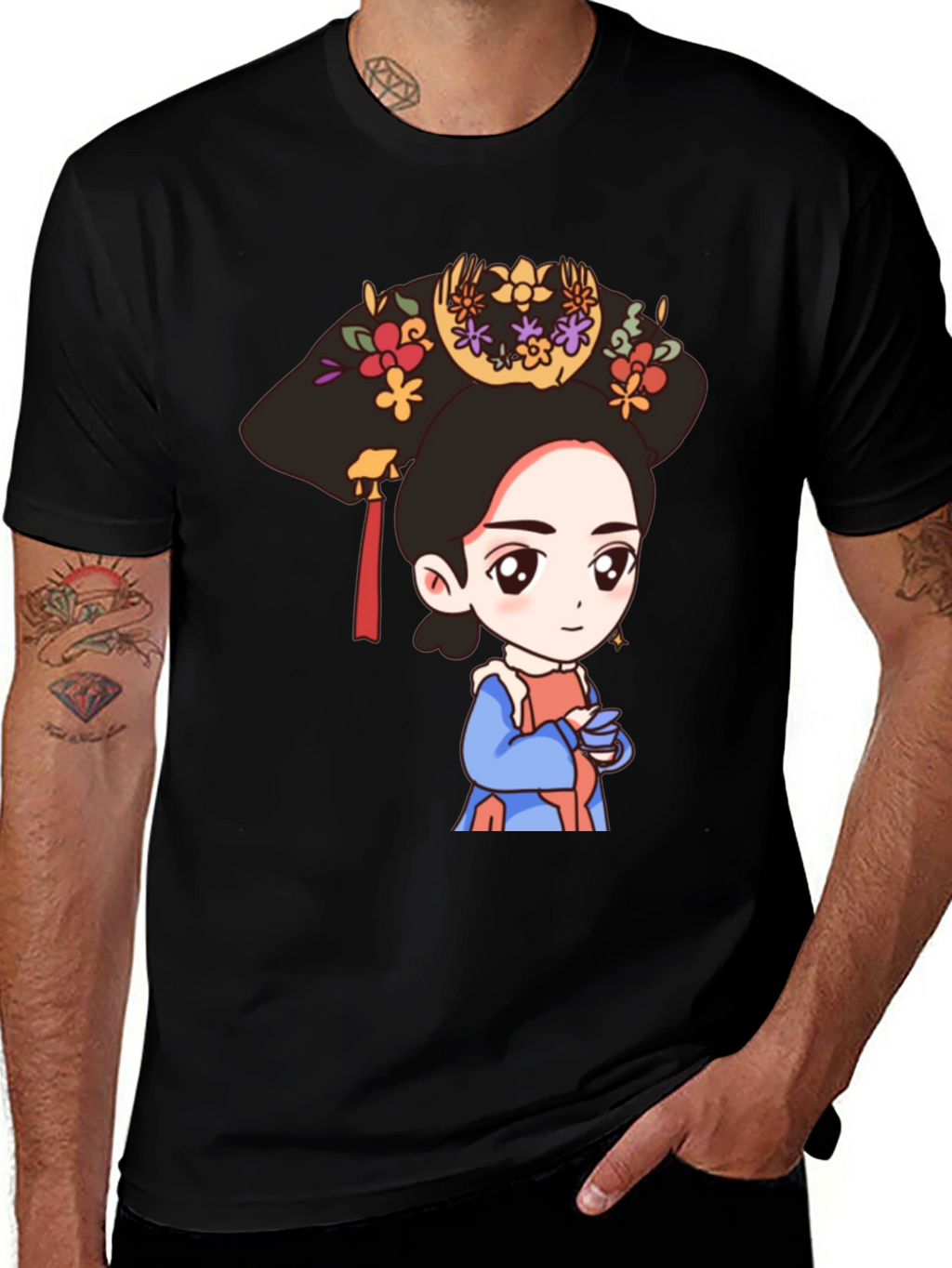 Cute Cartoon Empress T-Shirt - Unique Graphic Tee