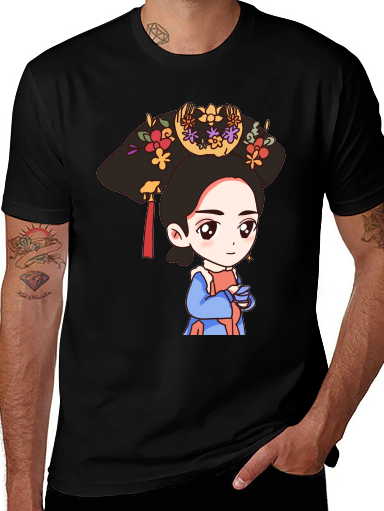 Cute Cartoon Empress T-Shirt - Unique Graphic Tee