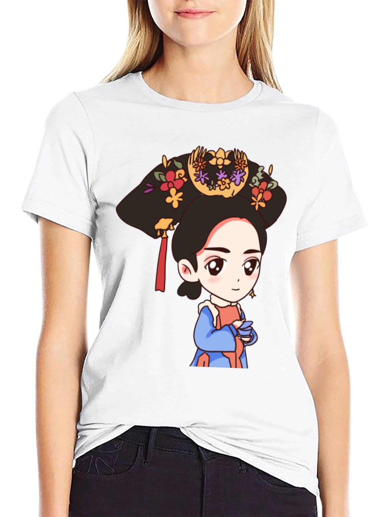 Cute Cartoon Empress T-Shirt - Unique Graphic Tee
