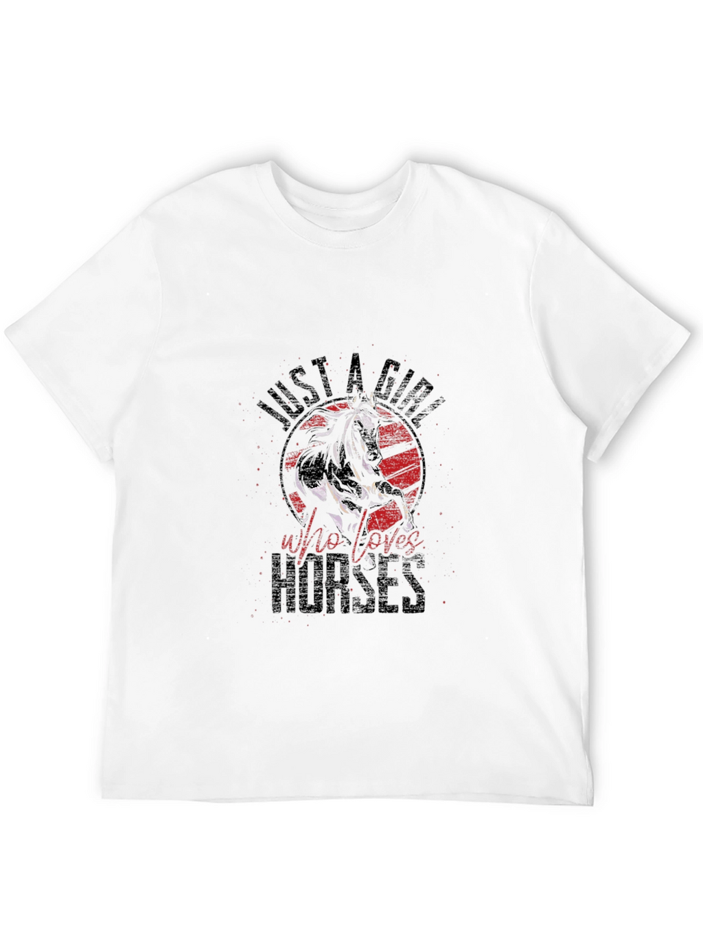 Just a Girl Who Loves Horses Graphic Tee