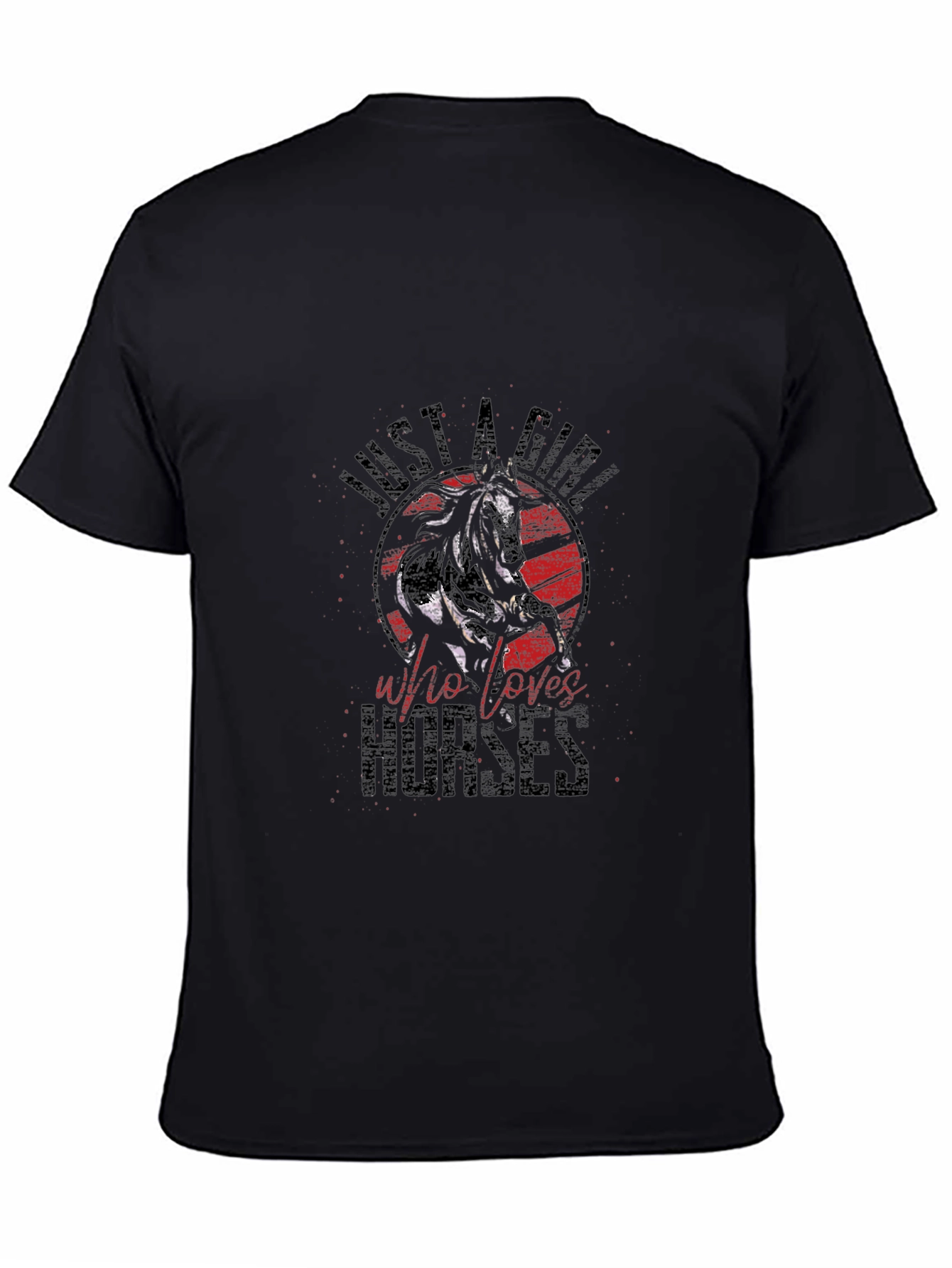 Just a Girl Who Loves Horses Graphic Tee