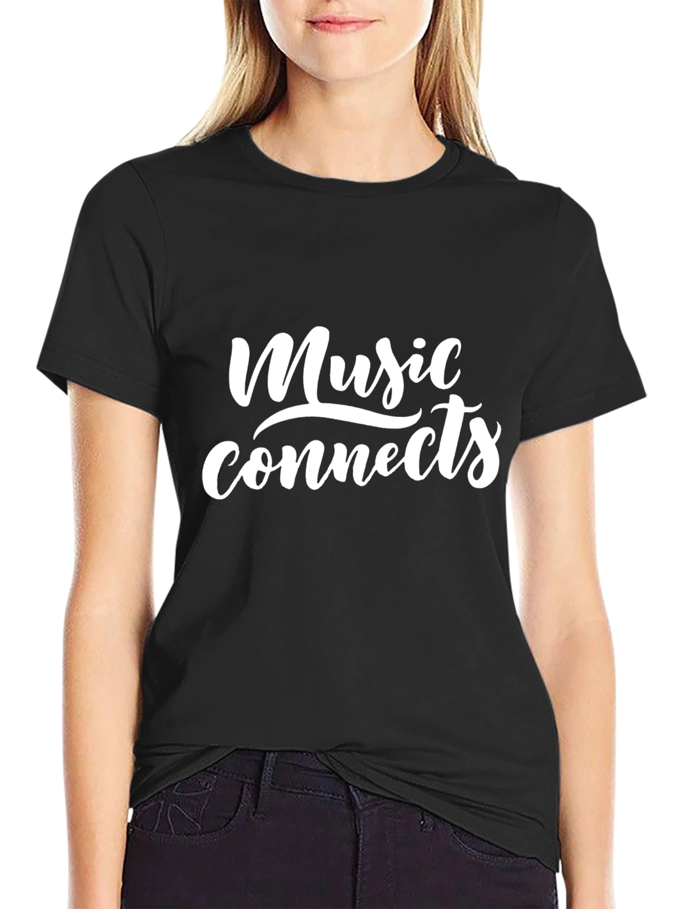 Music Connects T-Shirt - Trendy Graphic Tee