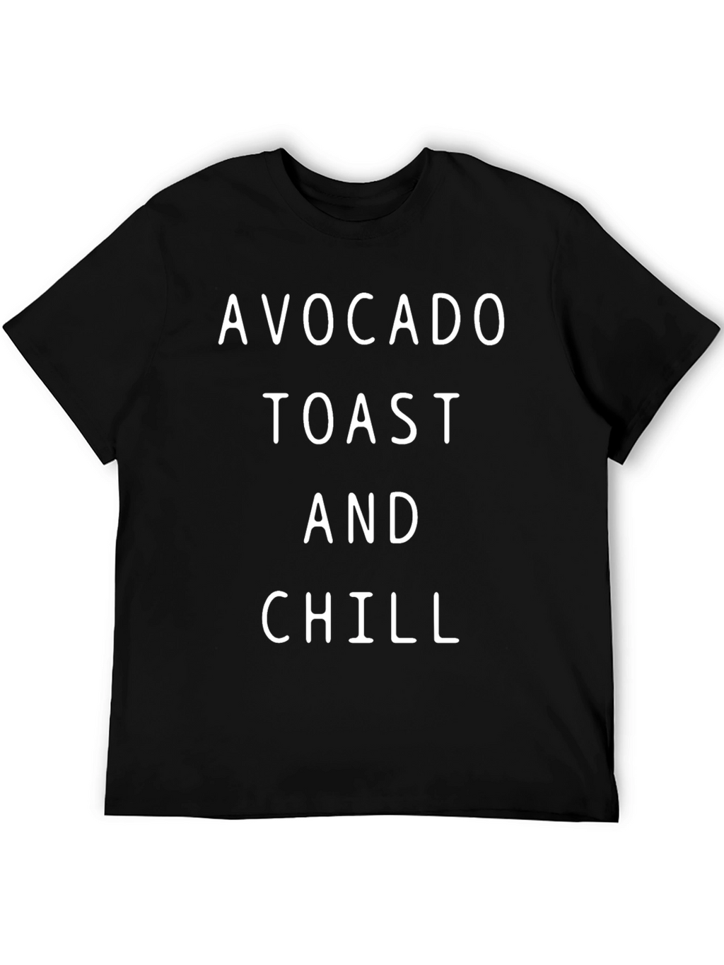 Avocado Toast & Chill Graphic Tee - Black T-Shirt