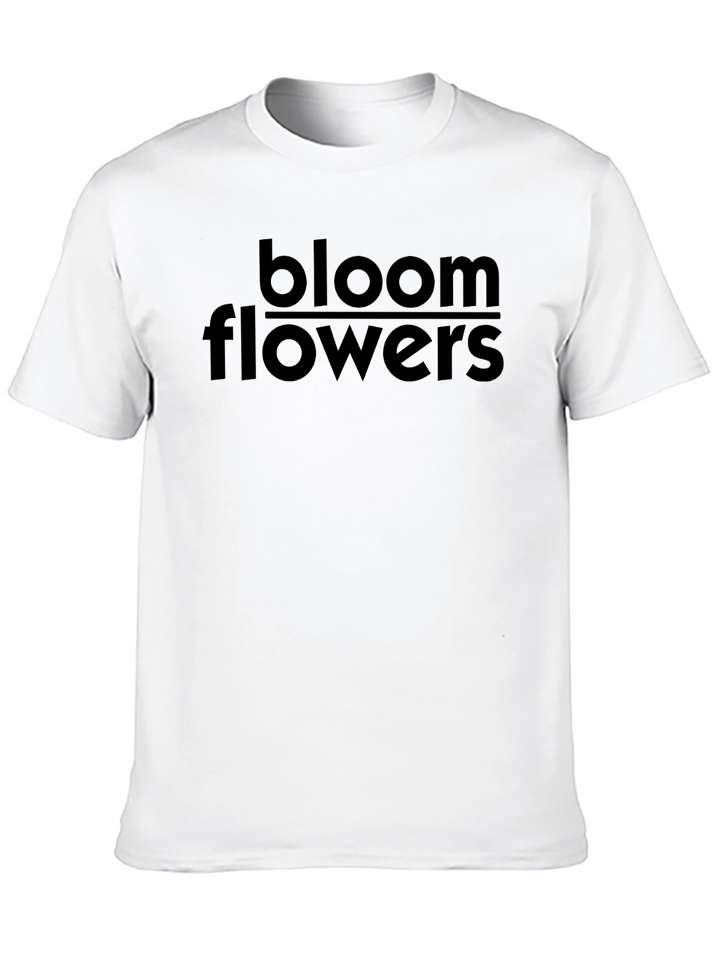 Bloom Flowers Graphic Tee - Soft Black T-Shirt