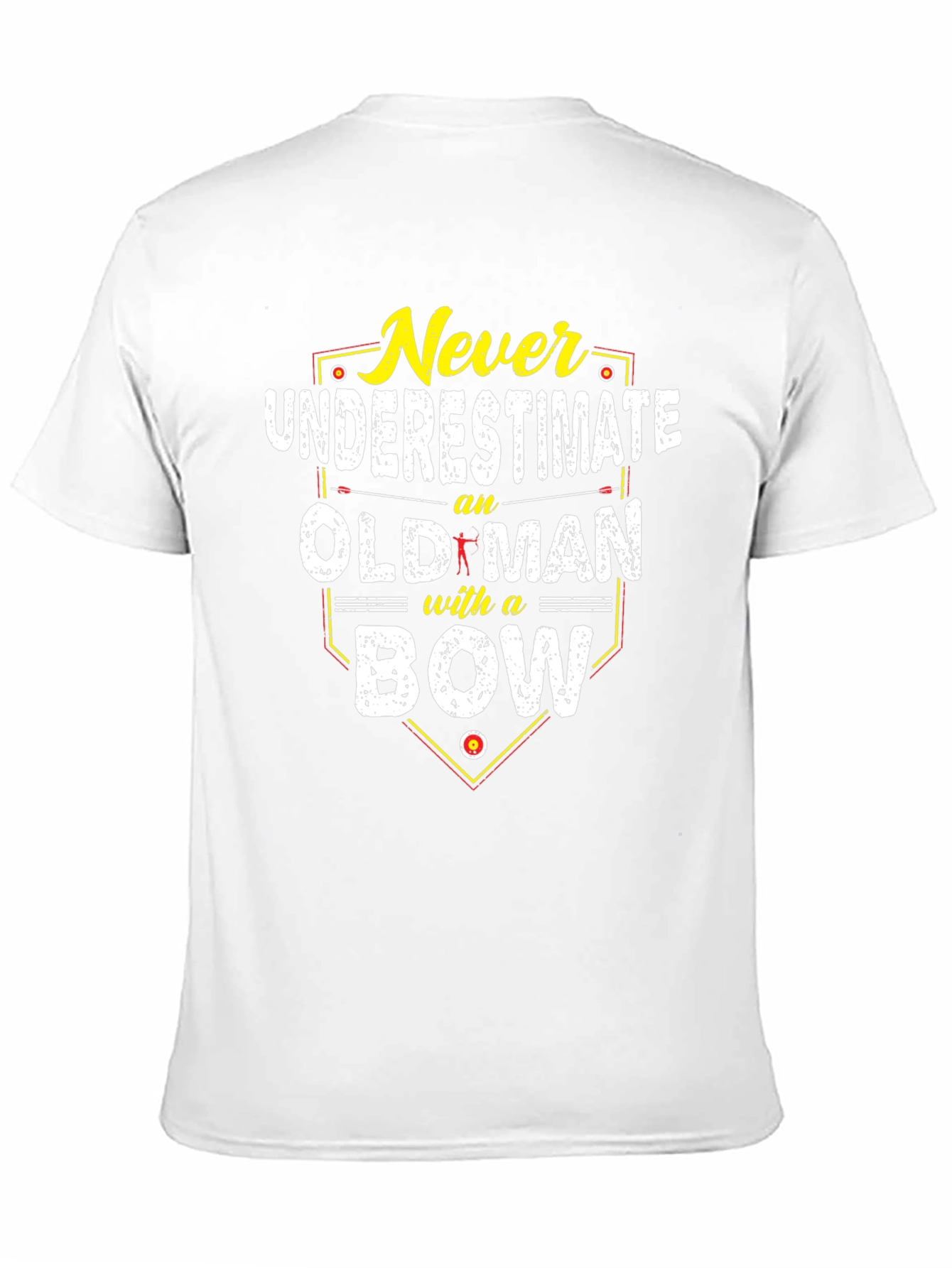 Never Underestimate Old Man with a Bow T-Shirt