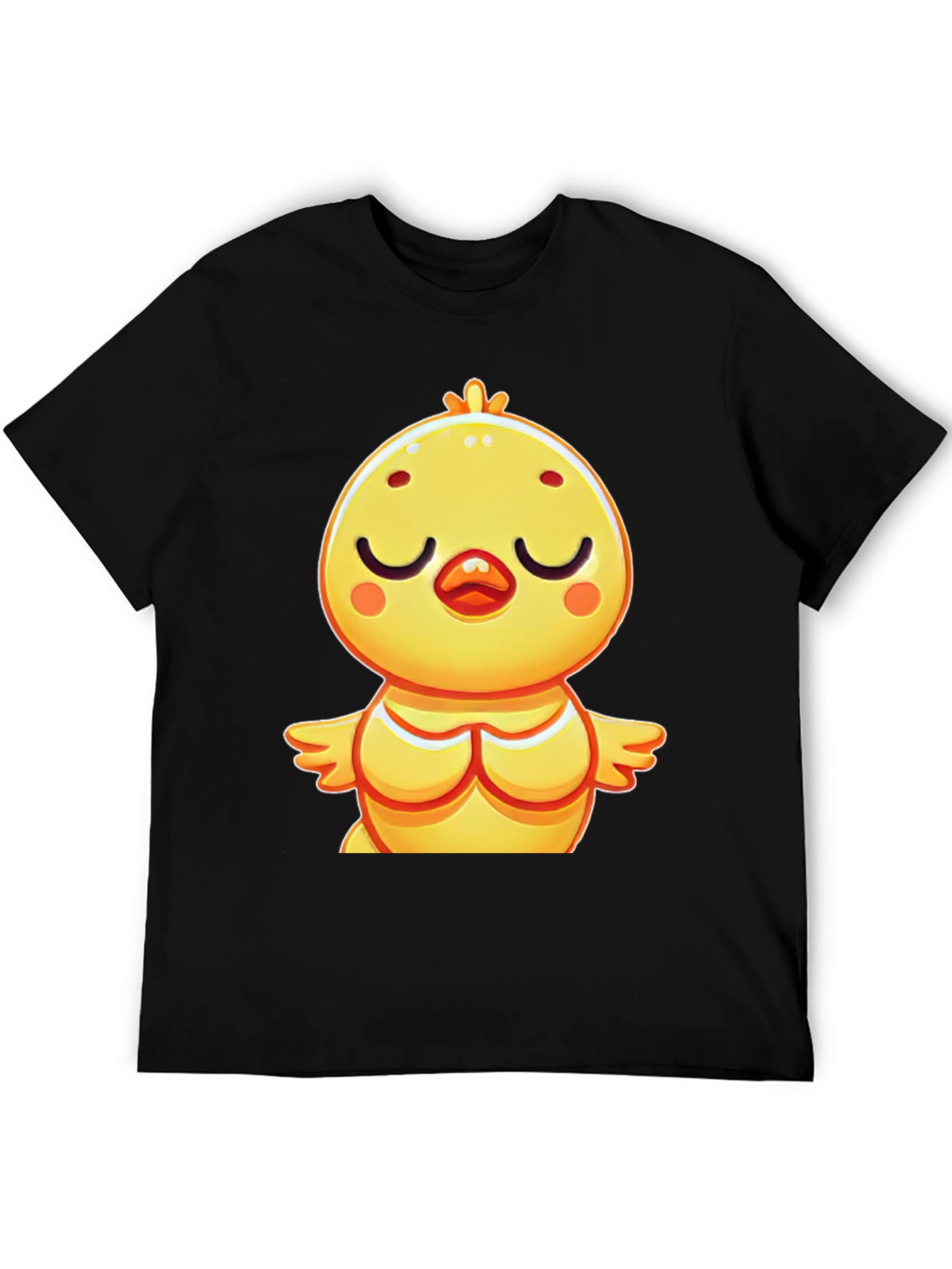Cute Chick Graphic Tee - Relaxed Fit Black T-Shirt