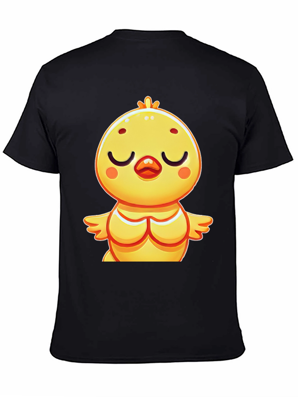Cute Chick Graphic Tee - Relaxed Fit Black T-Shirt