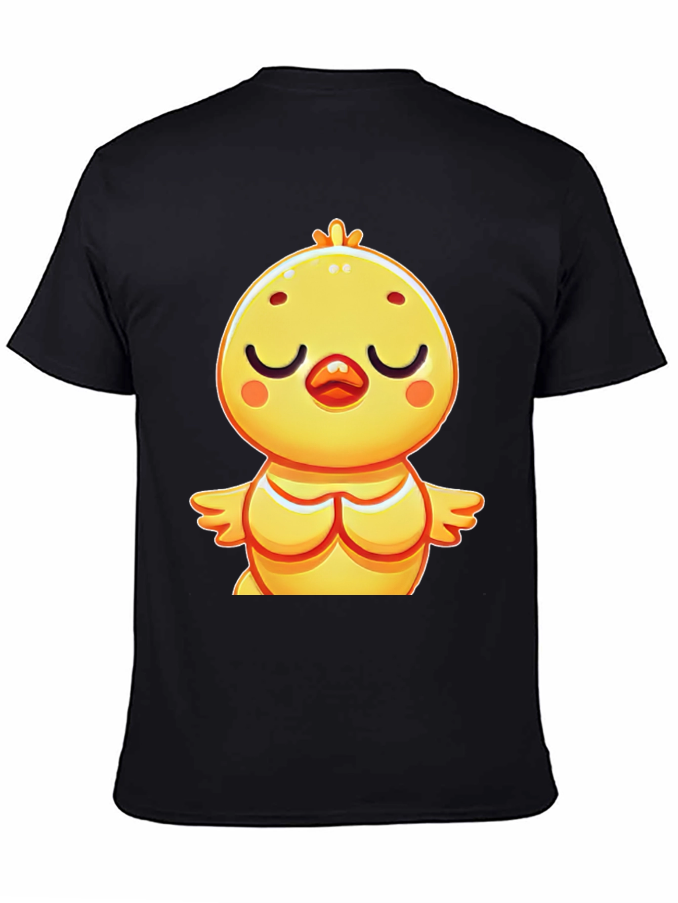 Cute Chick Graphic Tee - Relaxed Fit Black T-Shirt