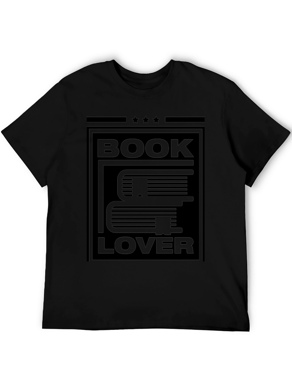 Book Lover T-Shirt - Black Graphic Tee