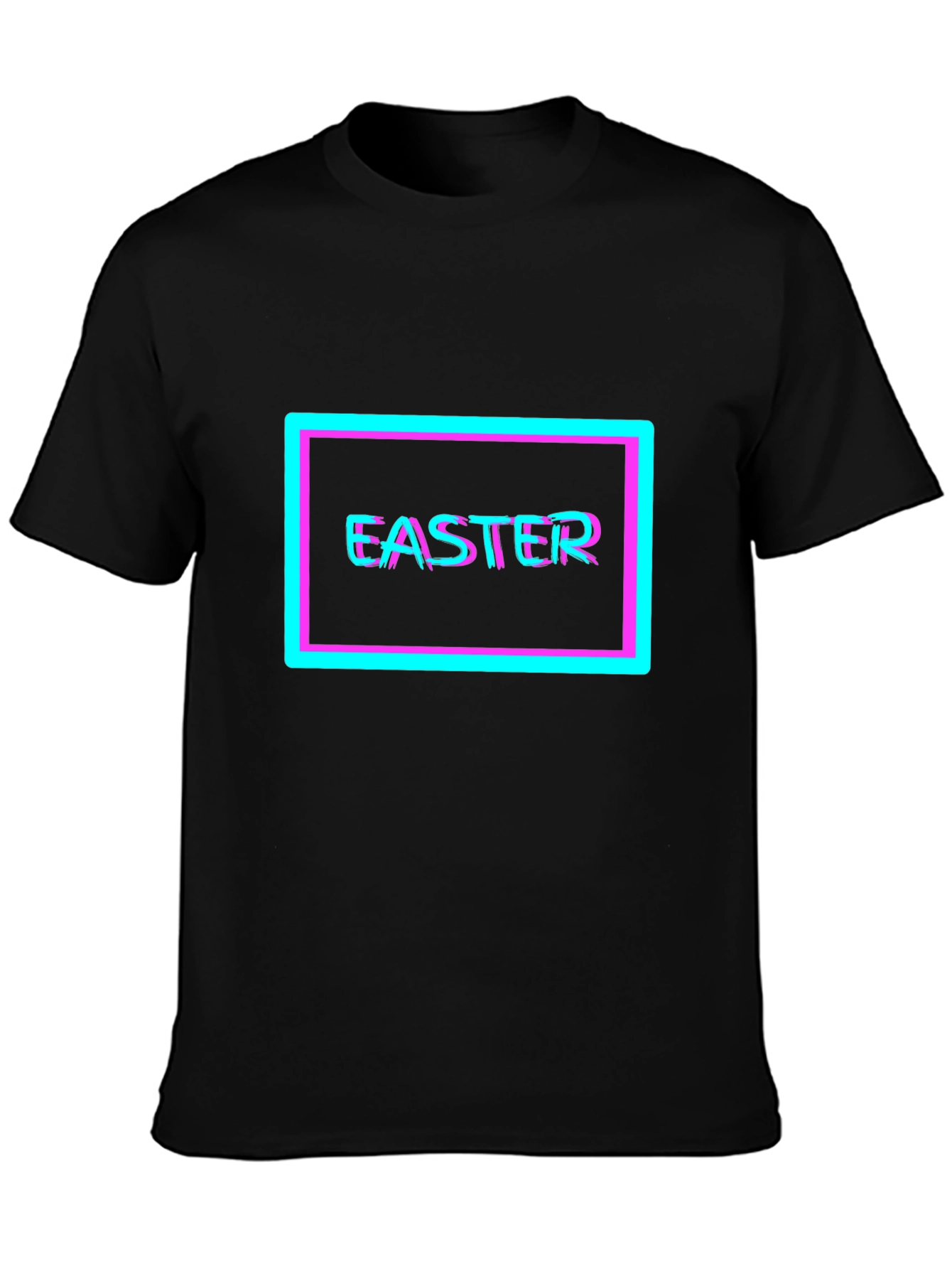 Easter Glitch T-Shirt - Vibrant Holiday Style