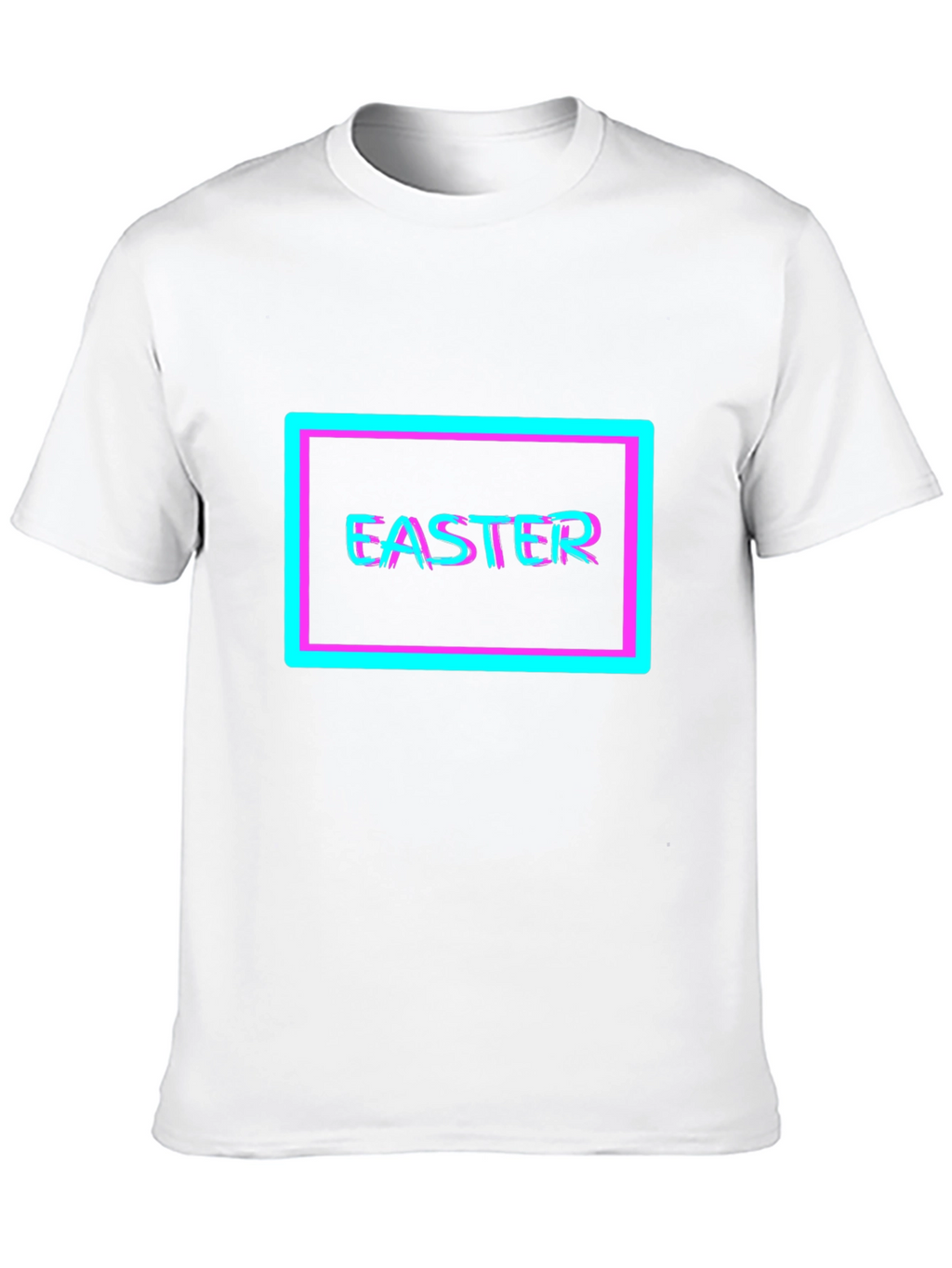 Easter Glitch T-Shirt - Vibrant Holiday Style