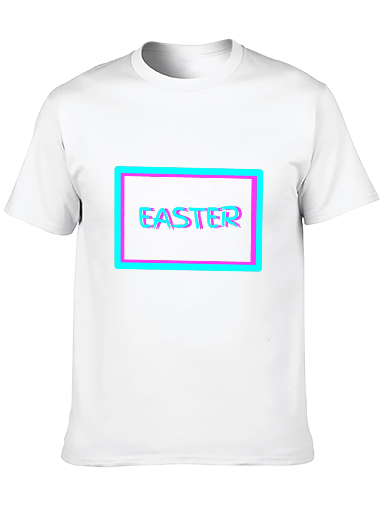 Easter Glitch T-Shirt - Vibrant Holiday Style