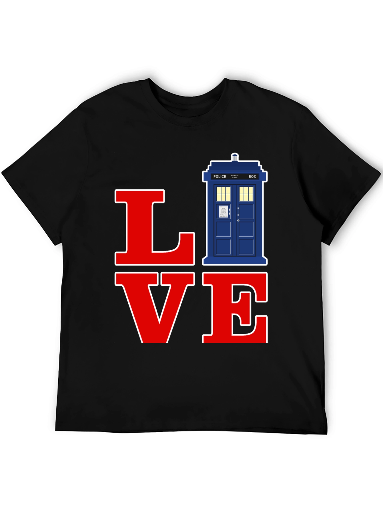 Doctor Who TARDIS Love T-Shirt - Cool Sci-Fi Design