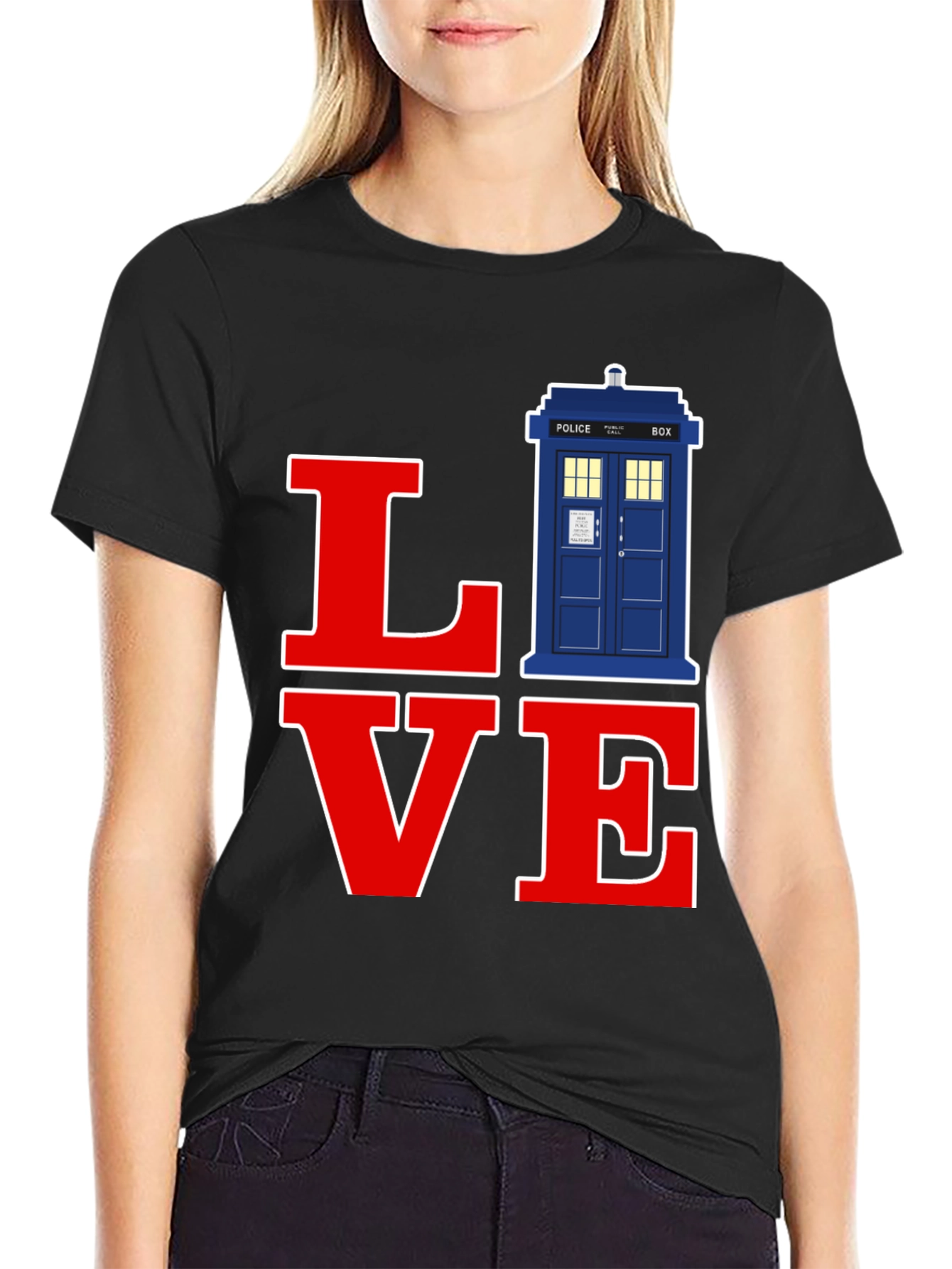 Doctor Who TARDIS Love T-Shirt - Cool Sci-Fi Design