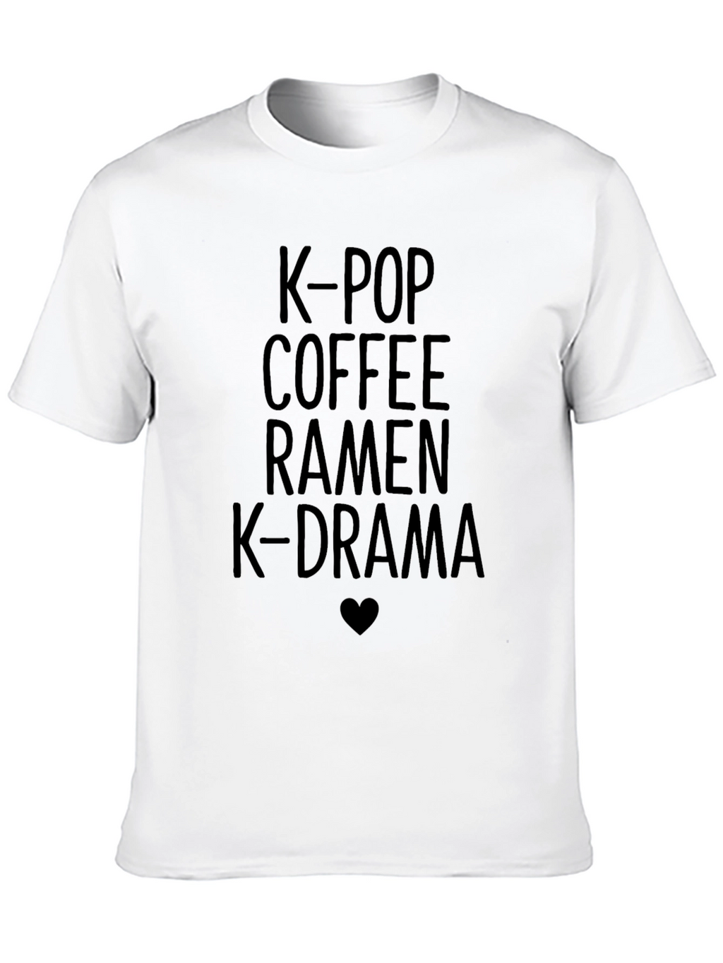 K-Pop Coffee Ramen K-Drama Graphic Tee