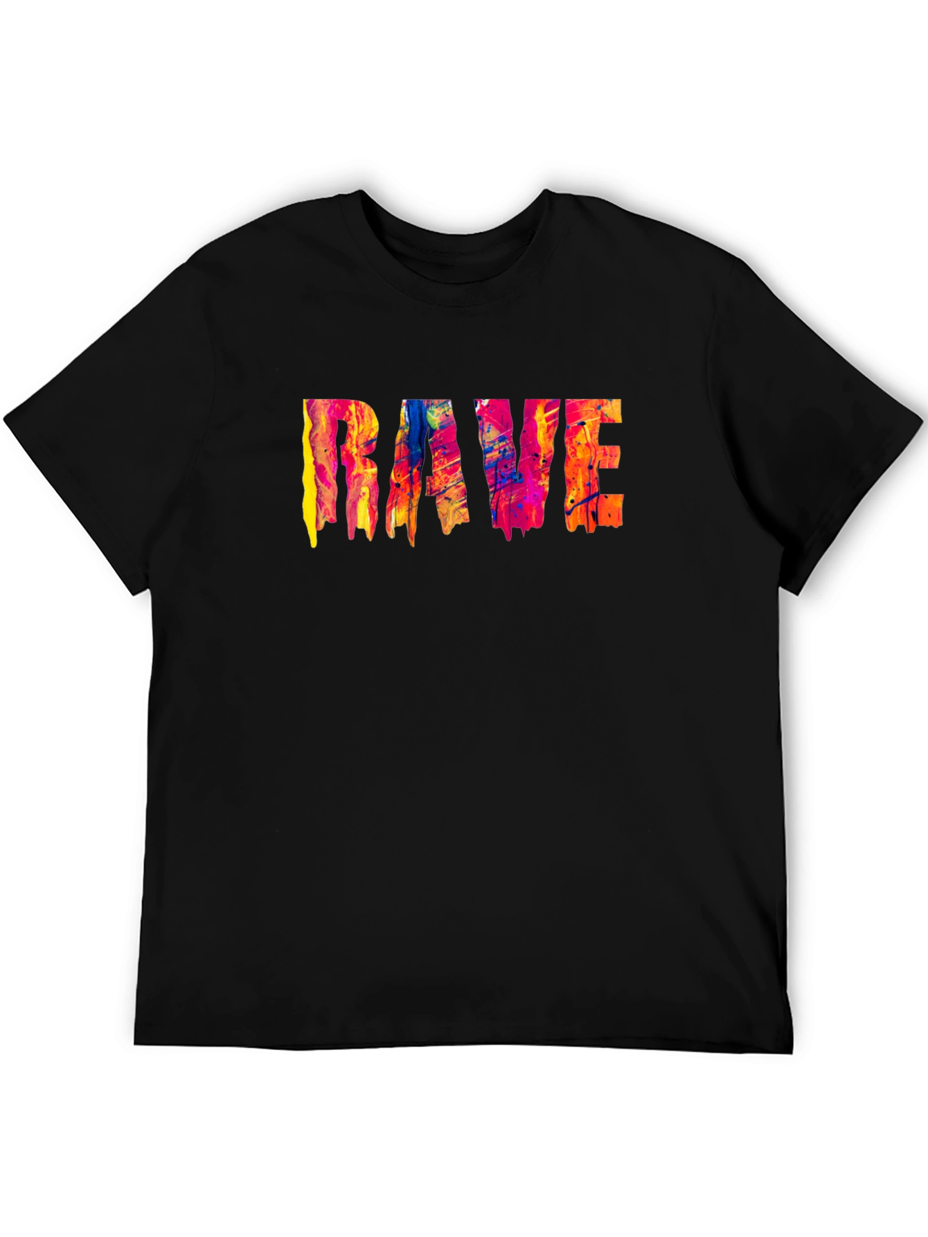 RAVE Colorful Graphic T-Shirt Unique Design