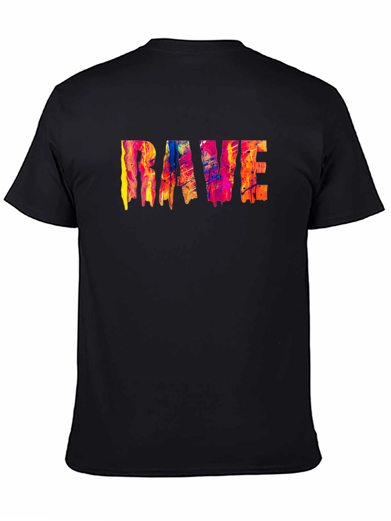 RAVE Colorful Graphic T-Shirt Unique Design
