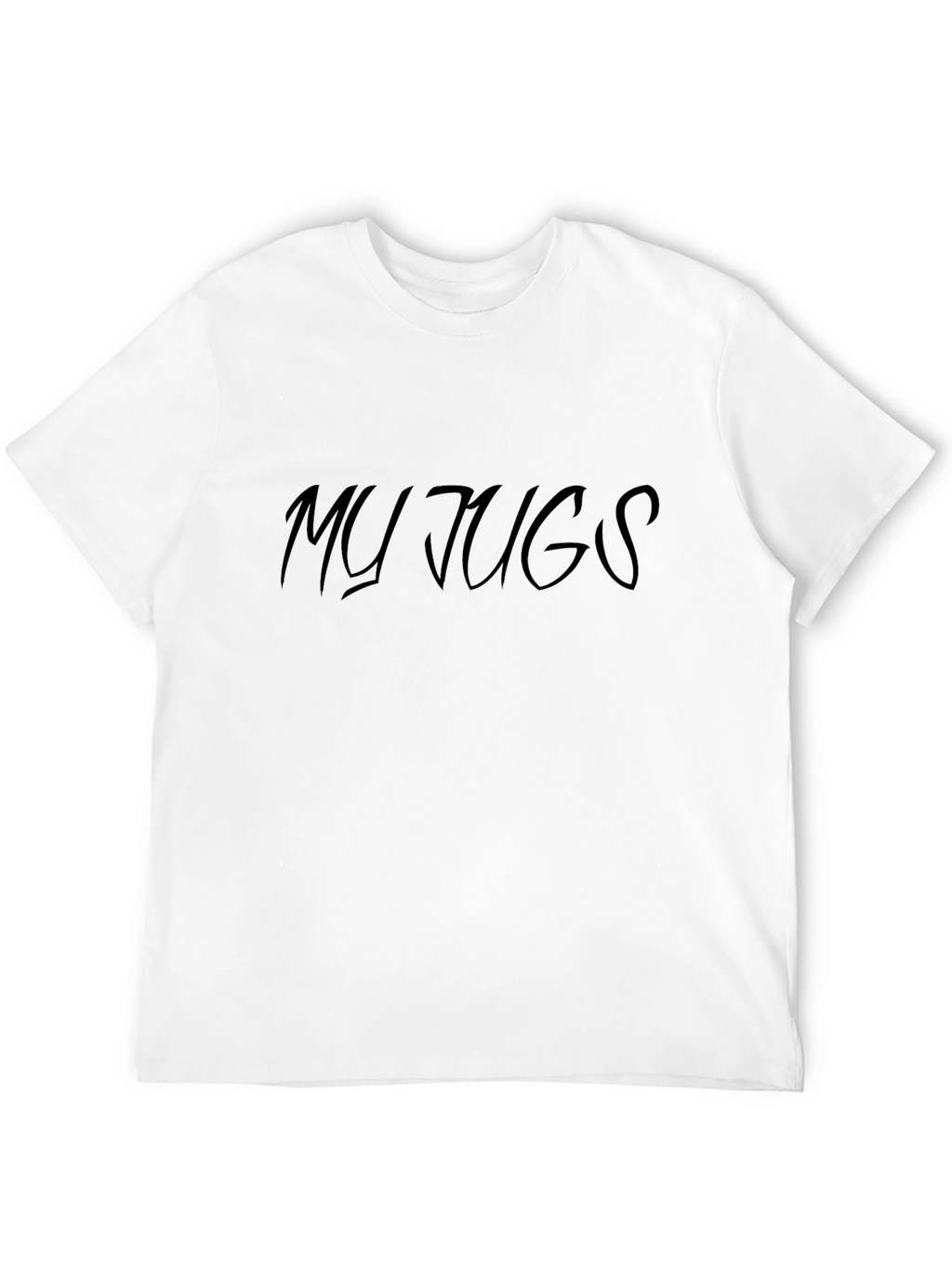 My Jugs T-Shirt - Black Crew Neck Tee