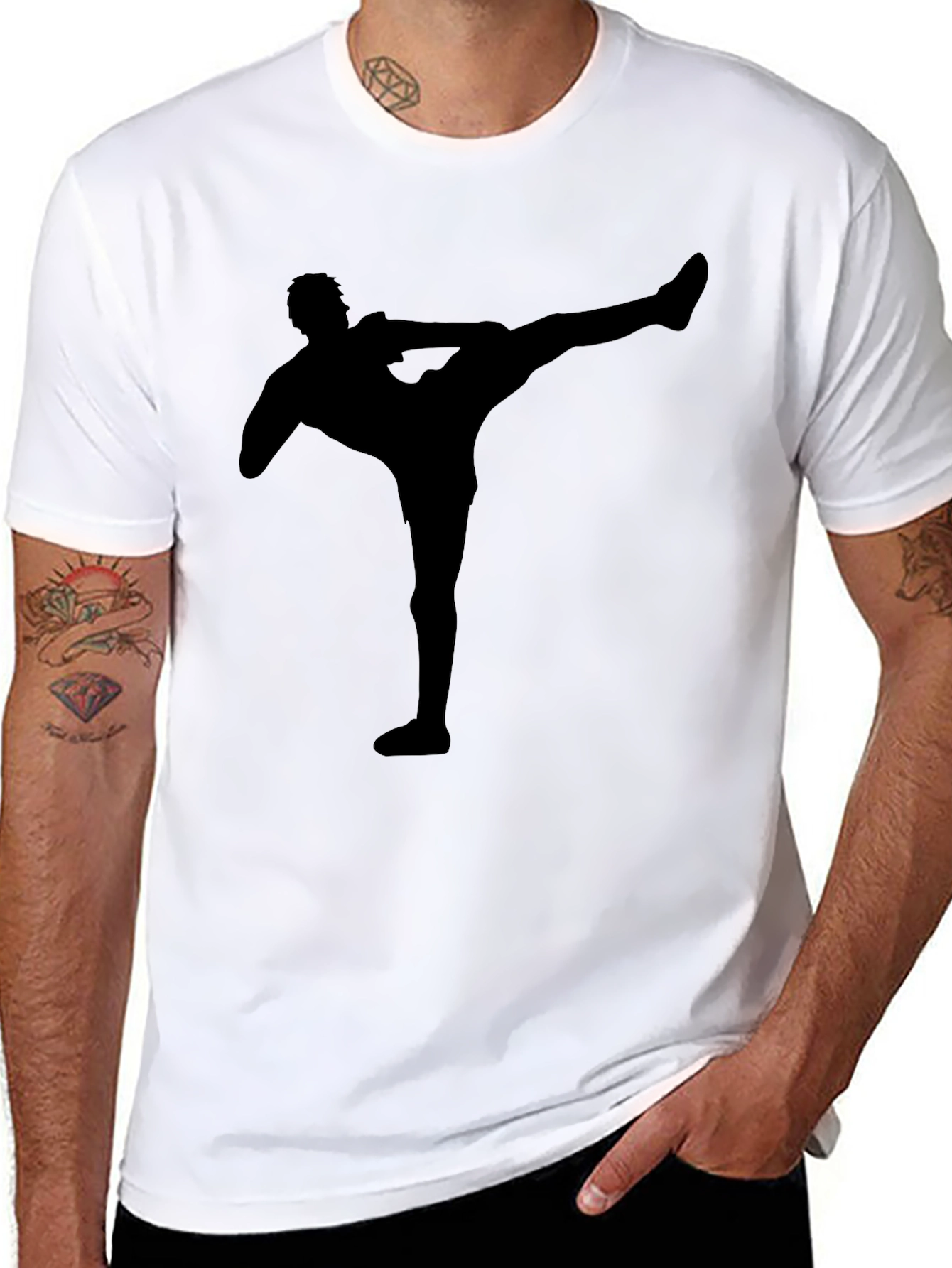 Silhouette Kick Black T-Shirt