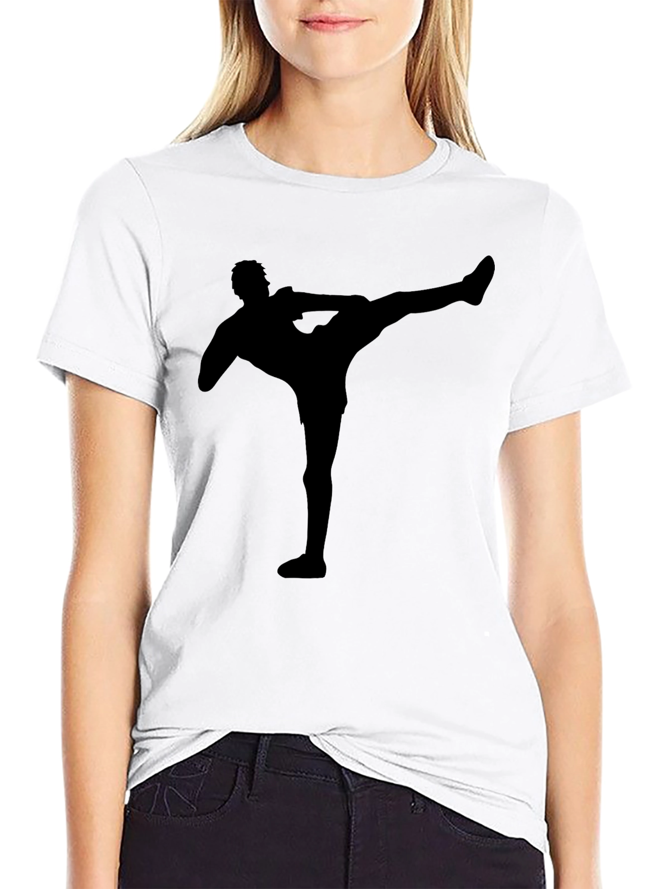 Silhouette Kick Black T-Shirt