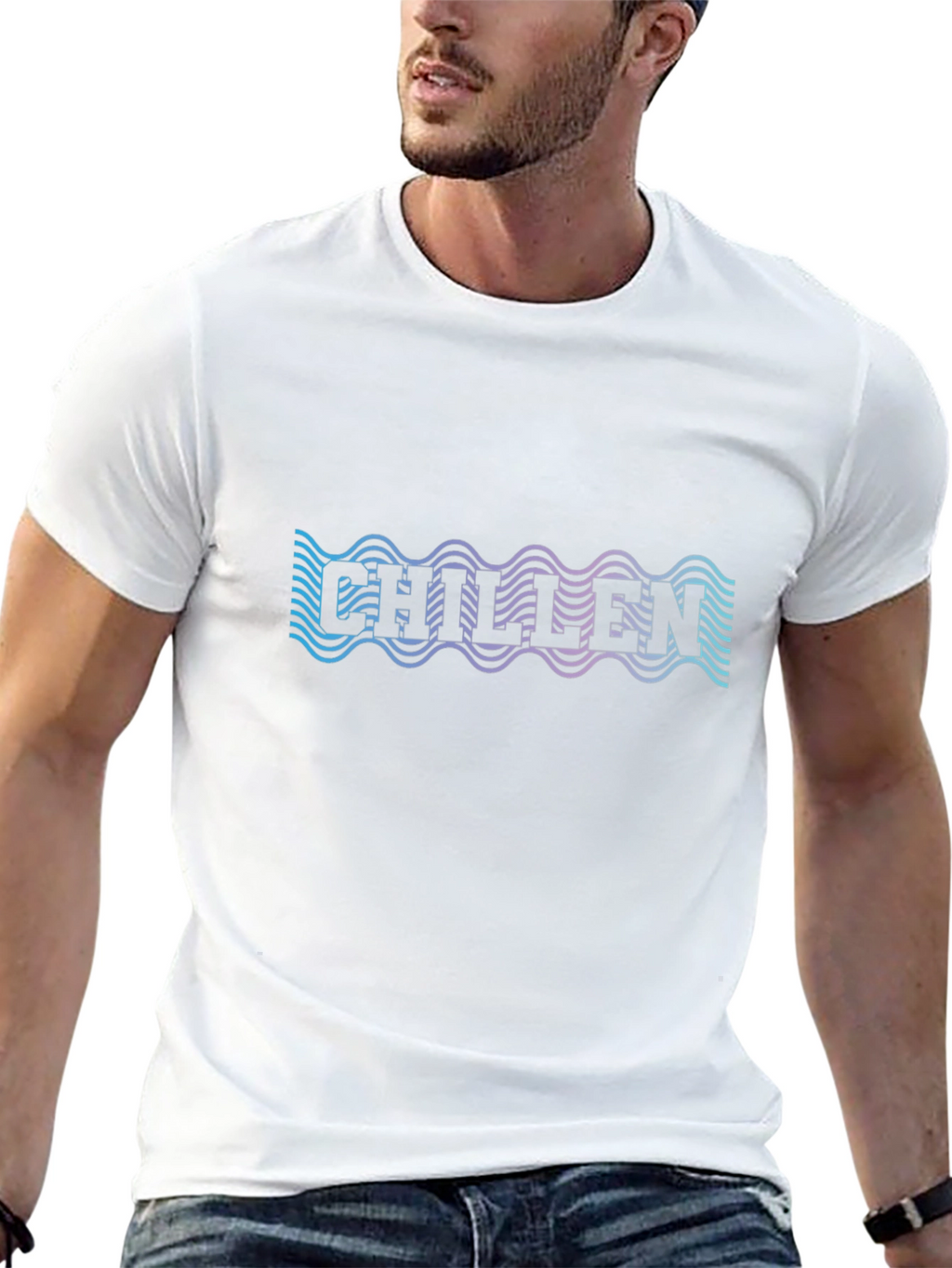 Chilllen Wavy Text T-Shirt