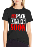 Six Pack Coming Soon Graphic T-Shirt