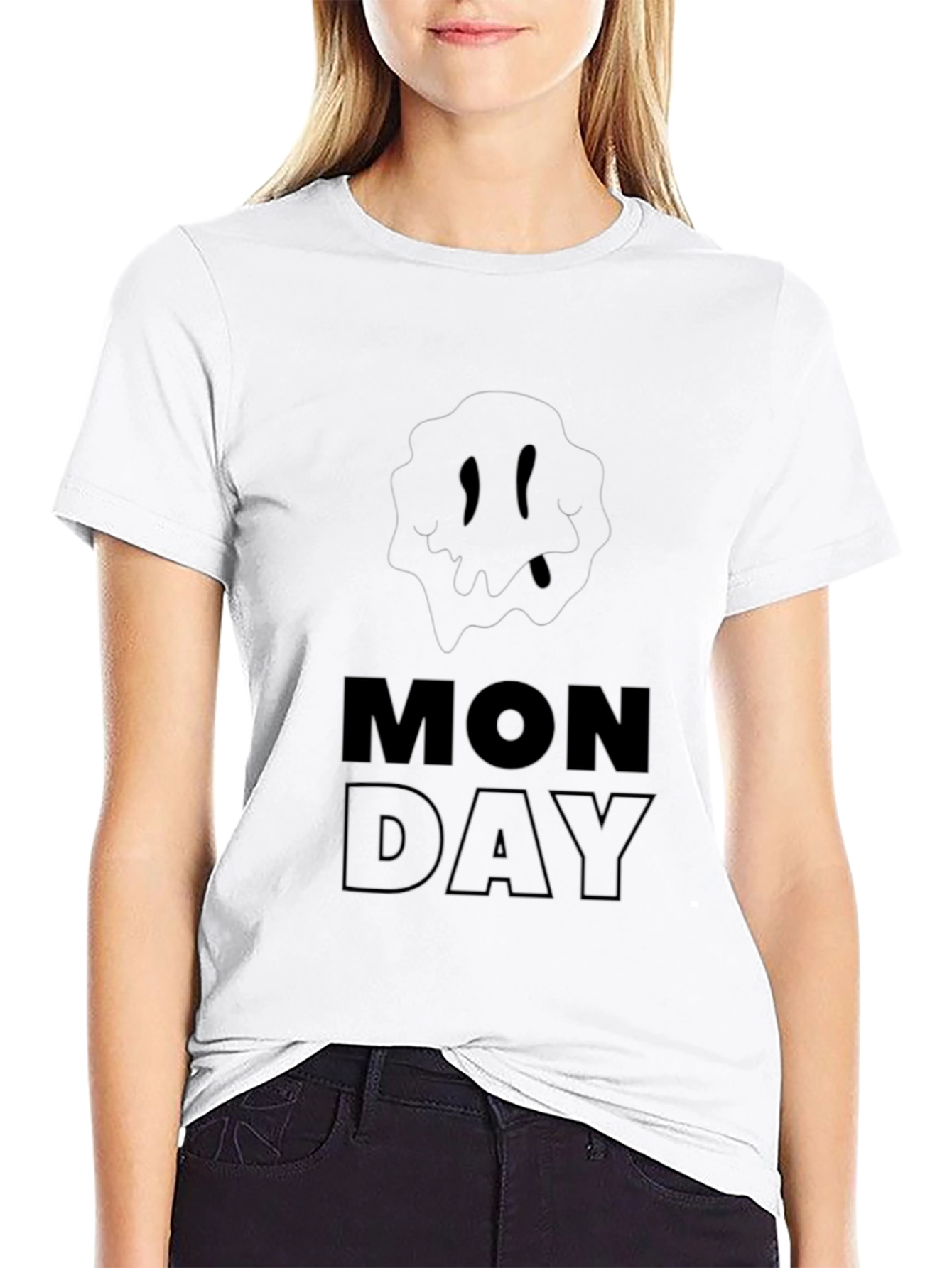 Monday Mood Black T-Shirt
