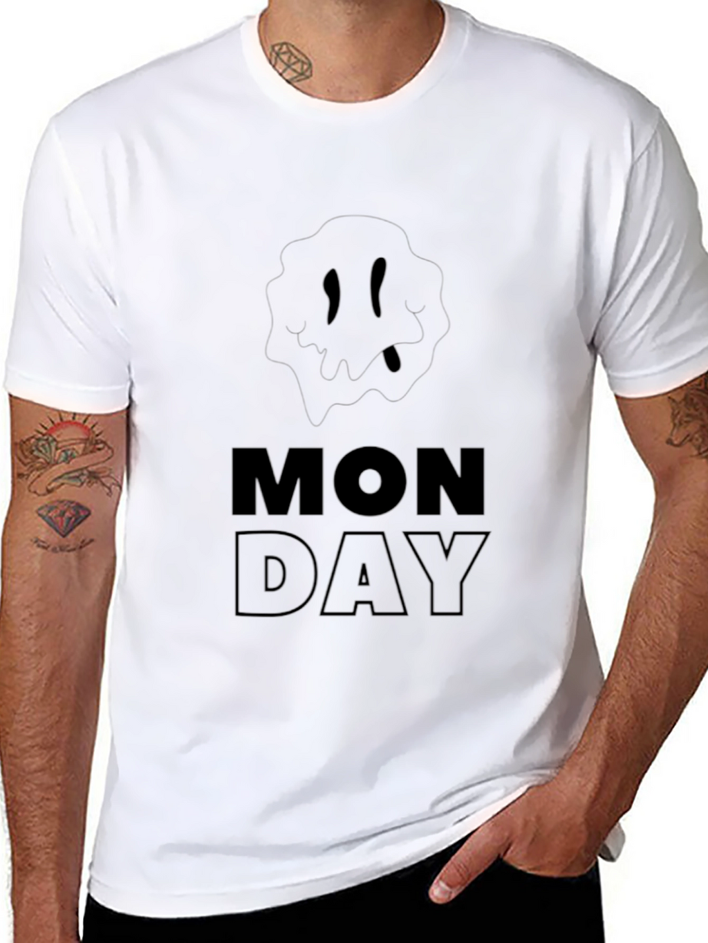 Monday Mood Black T-Shirt