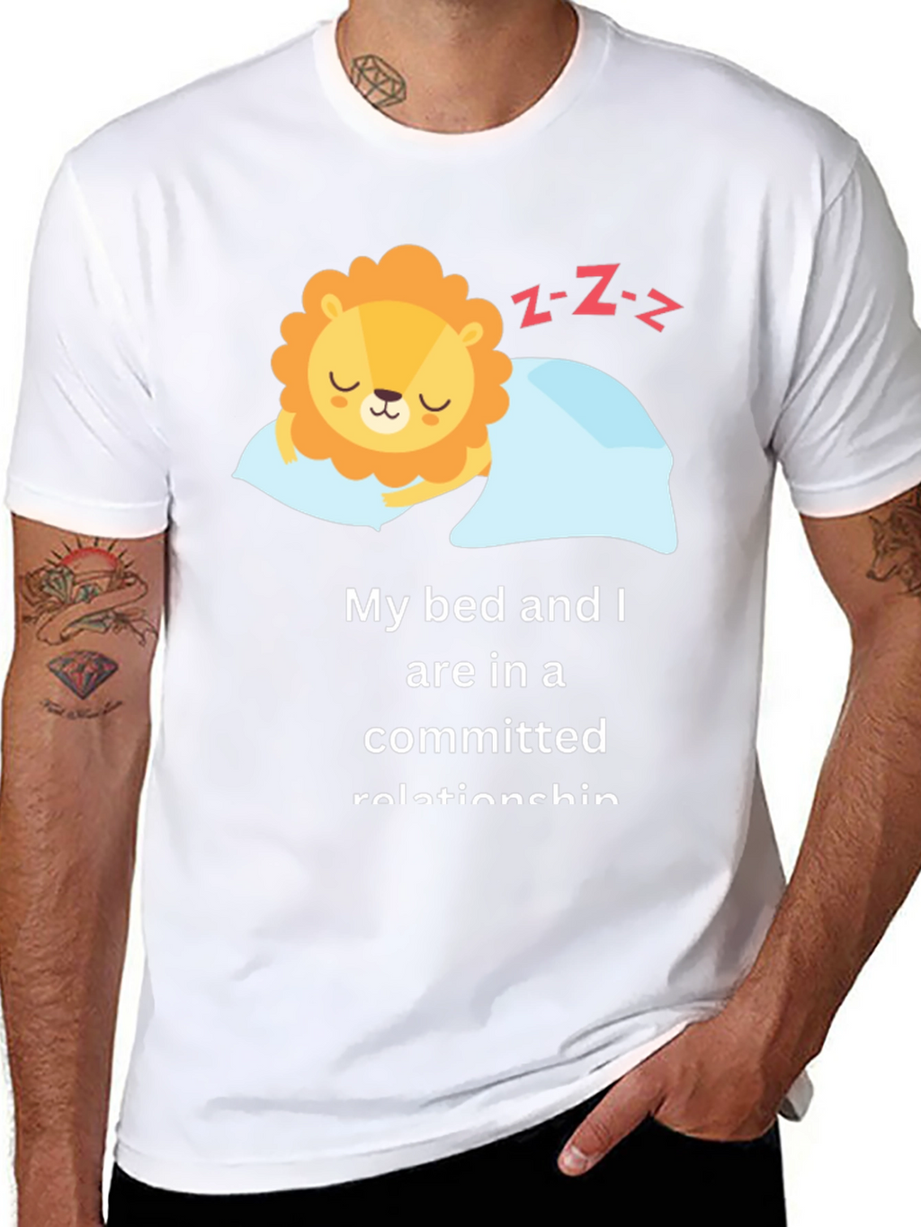 Funny Sleeping Lion T-Shirt