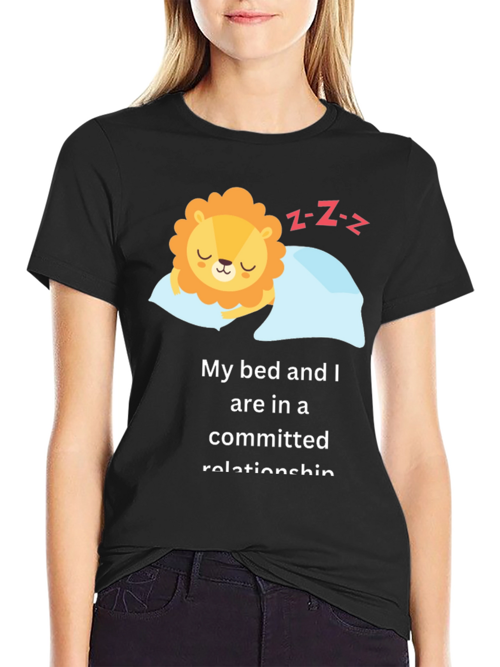 Funny Sleeping Lion T-Shirt