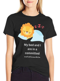 Funny Sleeping Lion T-Shirt