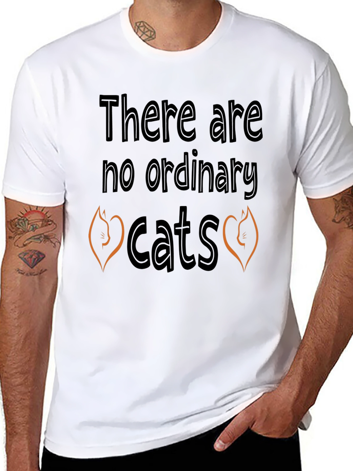 Unique Cat Lover T-Shirt - There Are No Ordinary Cats