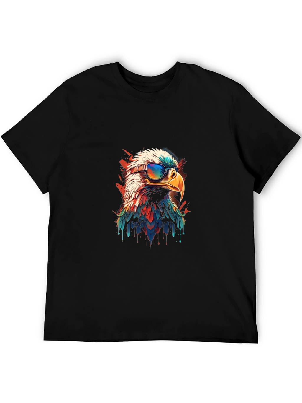 Cool Eagle Graphic Tee - Patriotic Style