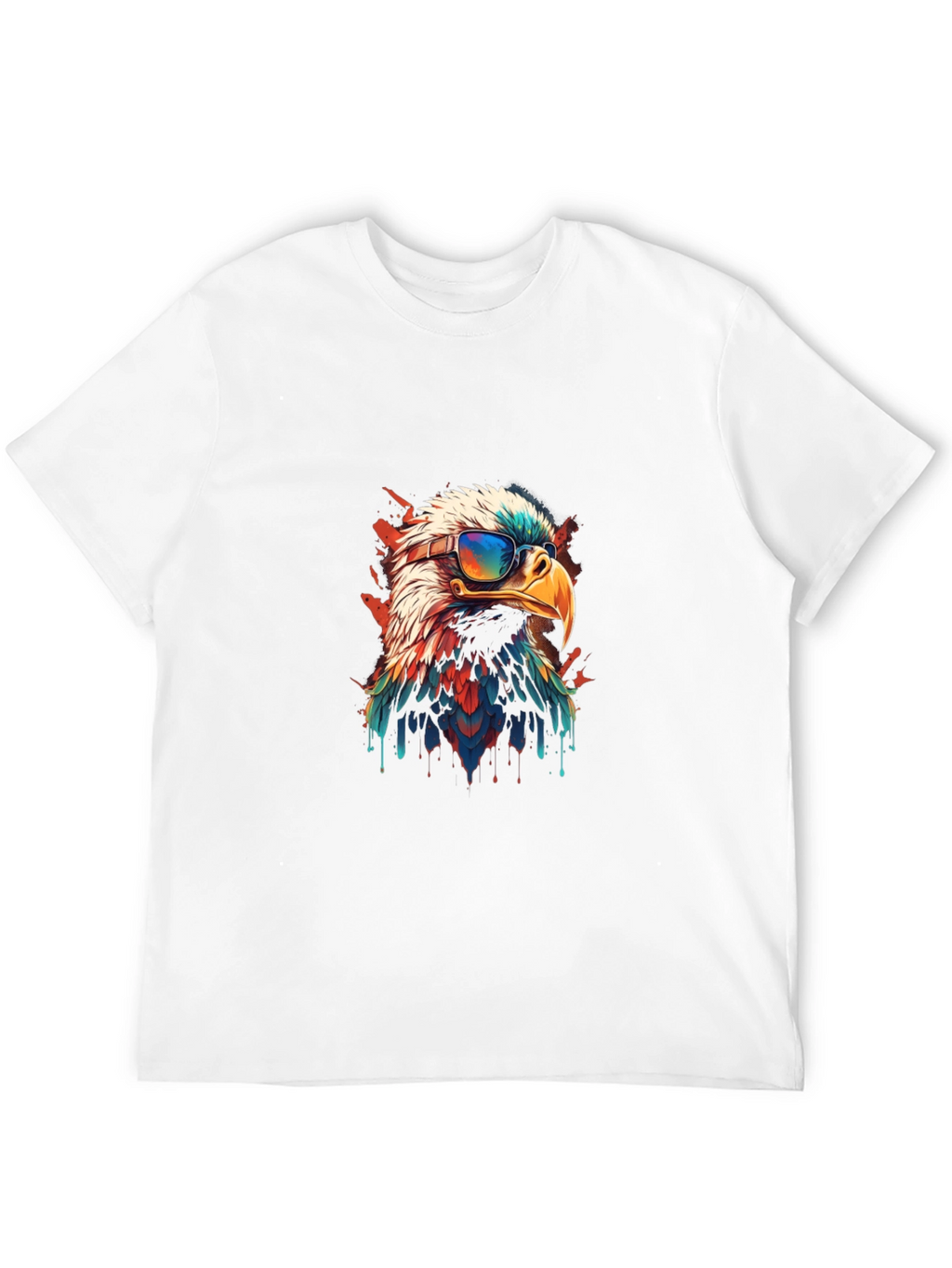 Cool Eagle Graphic Tee - Patriotic Style