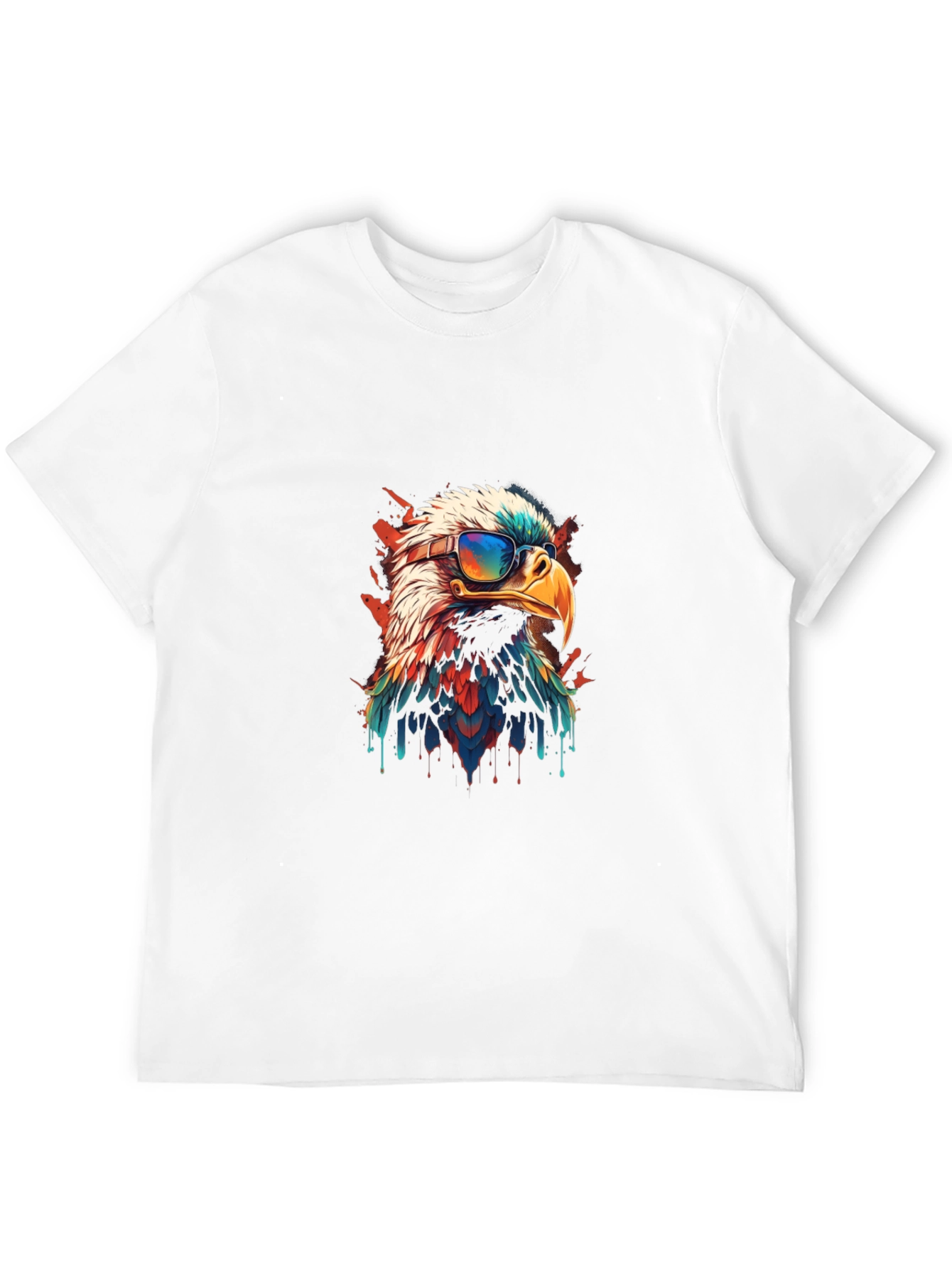 Cool Eagle Graphic Tee - Patriotic Style