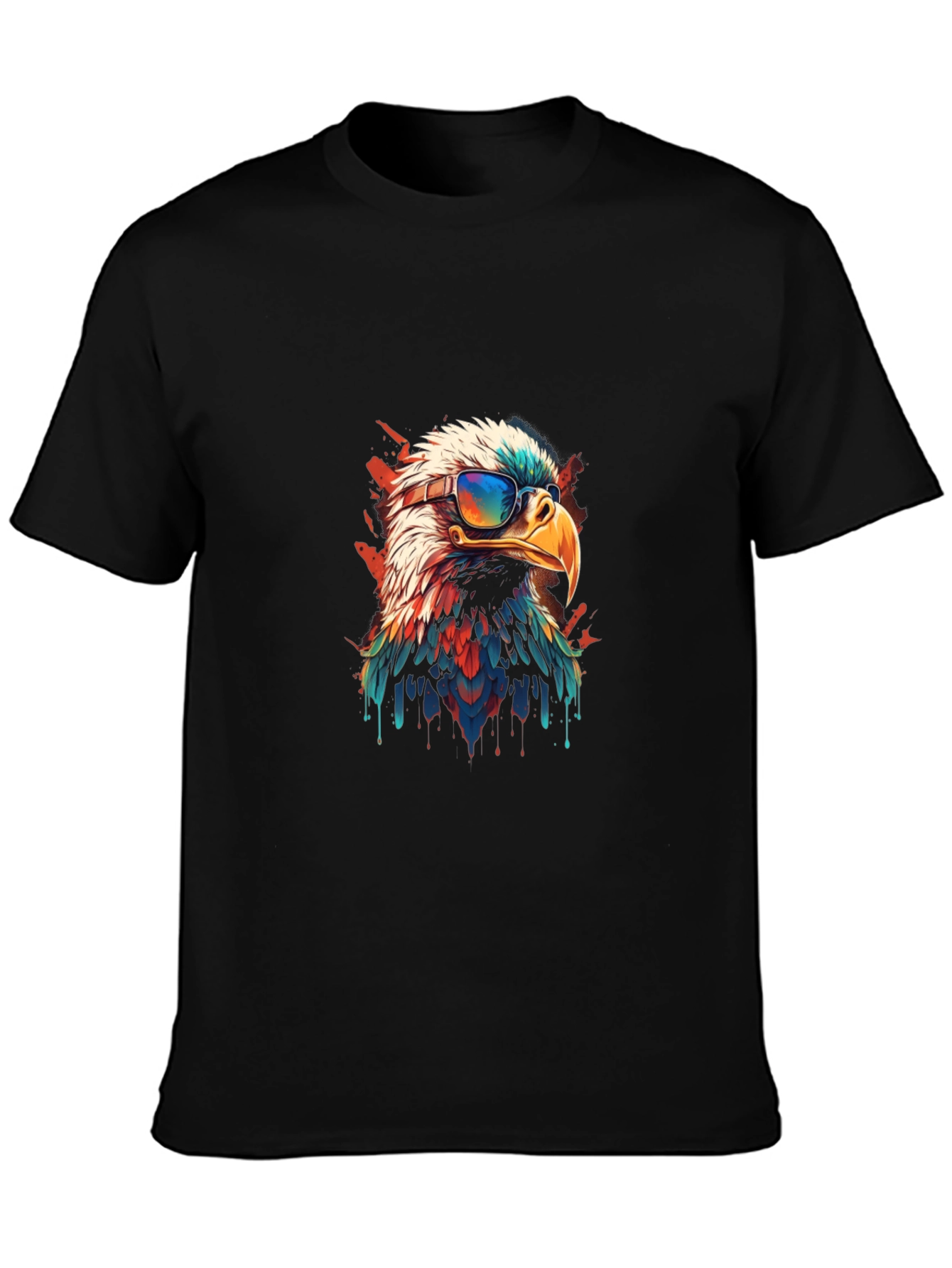 Cool Eagle Graphic Tee - Patriotic Style