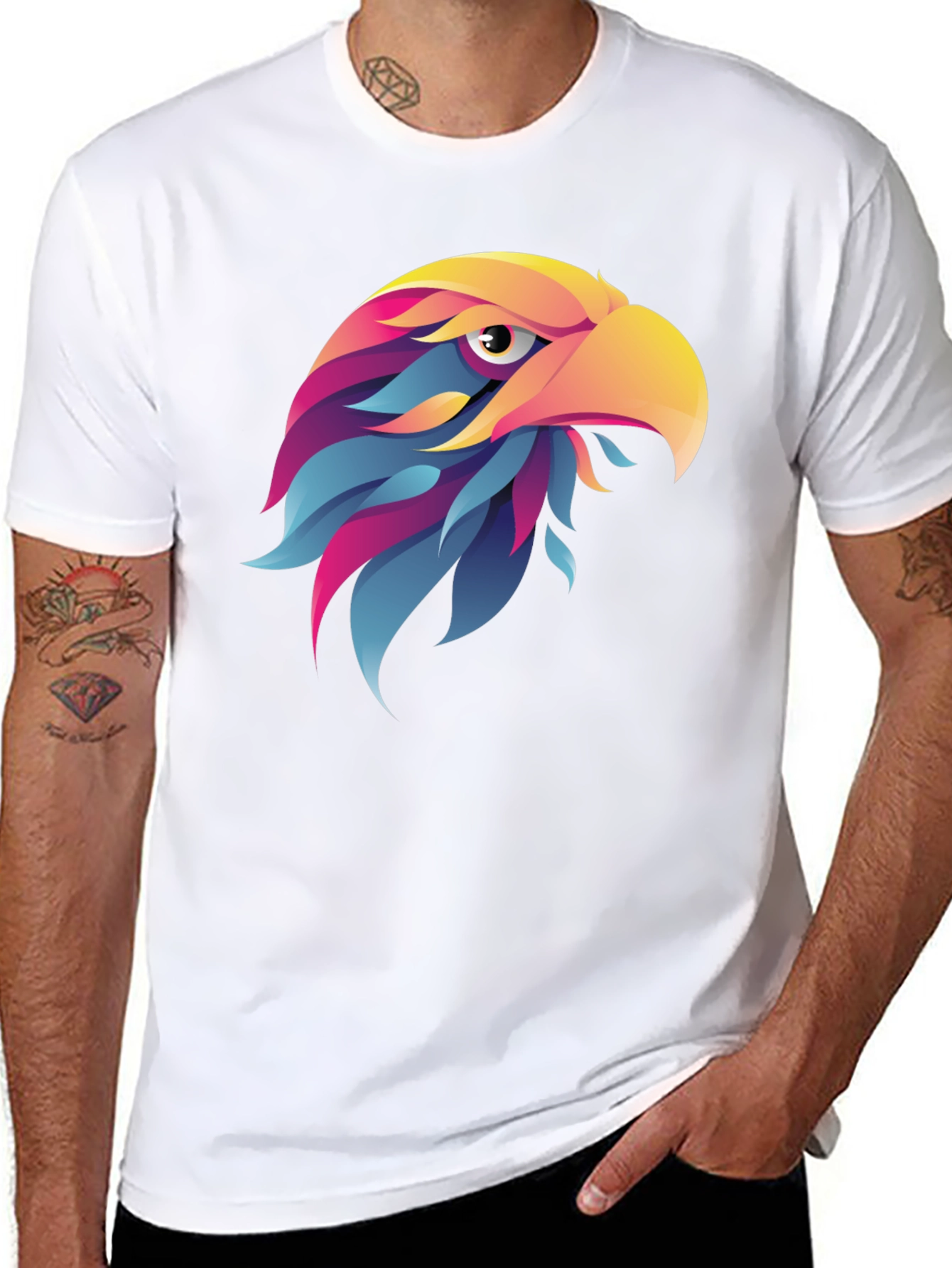 Bold Eagle Graphic Black T-Shirt