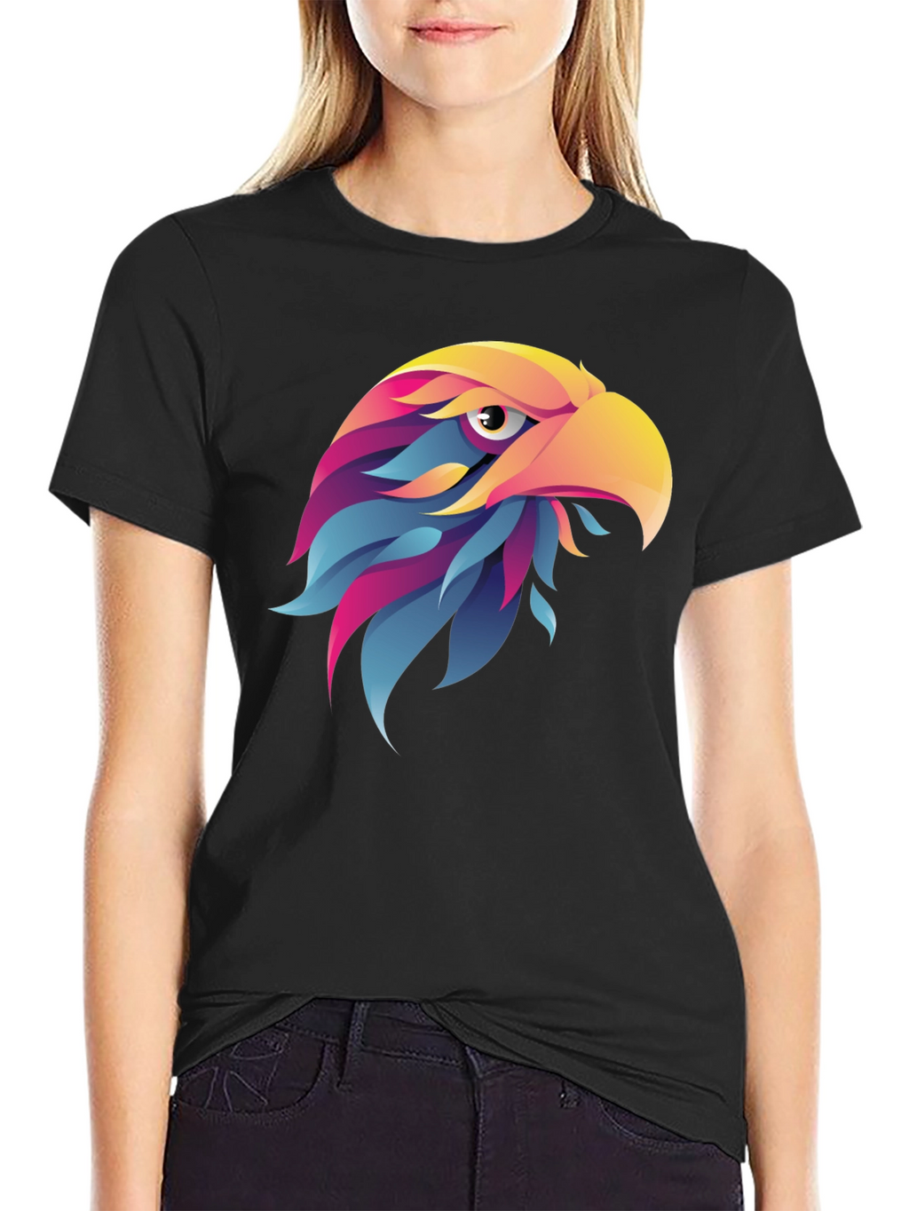 Bold Eagle Graphic Black T-Shirt