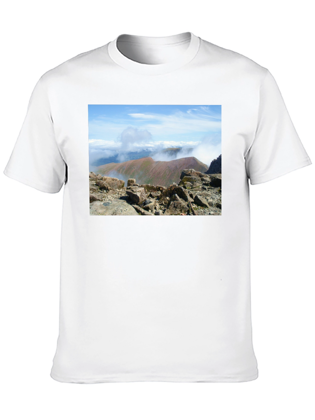 Mountain View Graphic Tee - Black Cotton Blend