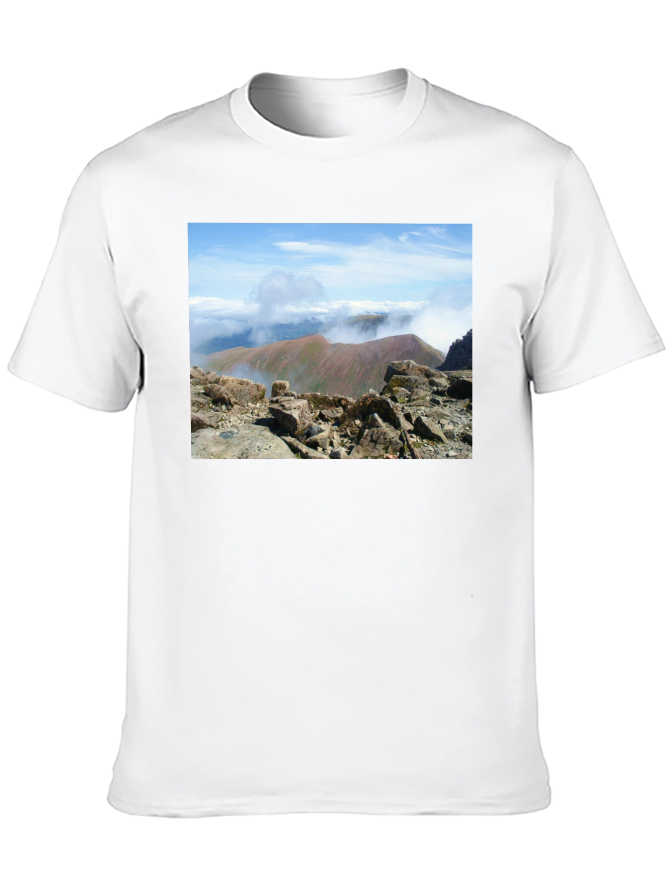 Mountain View Graphic Tee - Black Cotton Blend