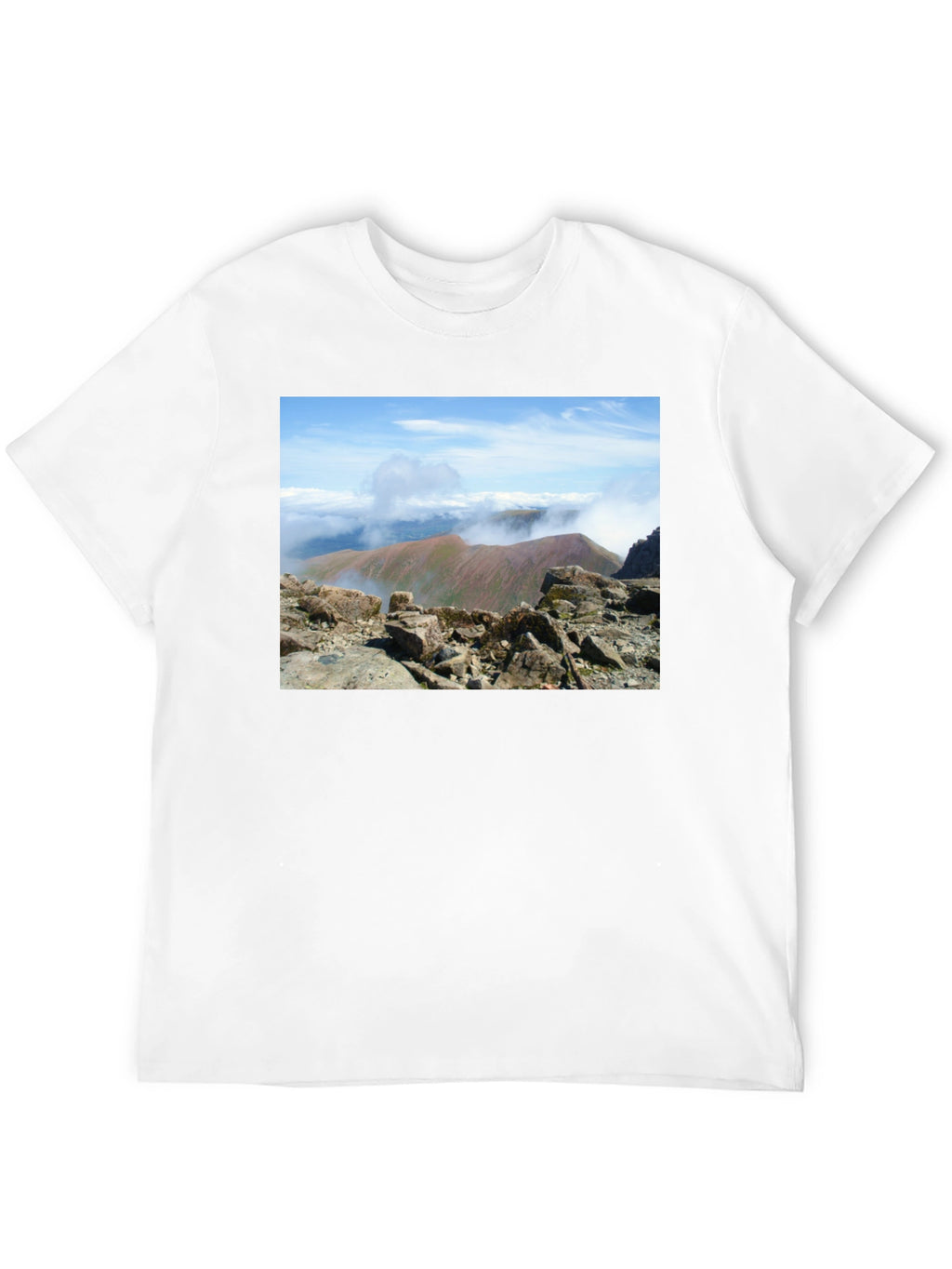 Mountain View Graphic Tee - Black Cotton Blend